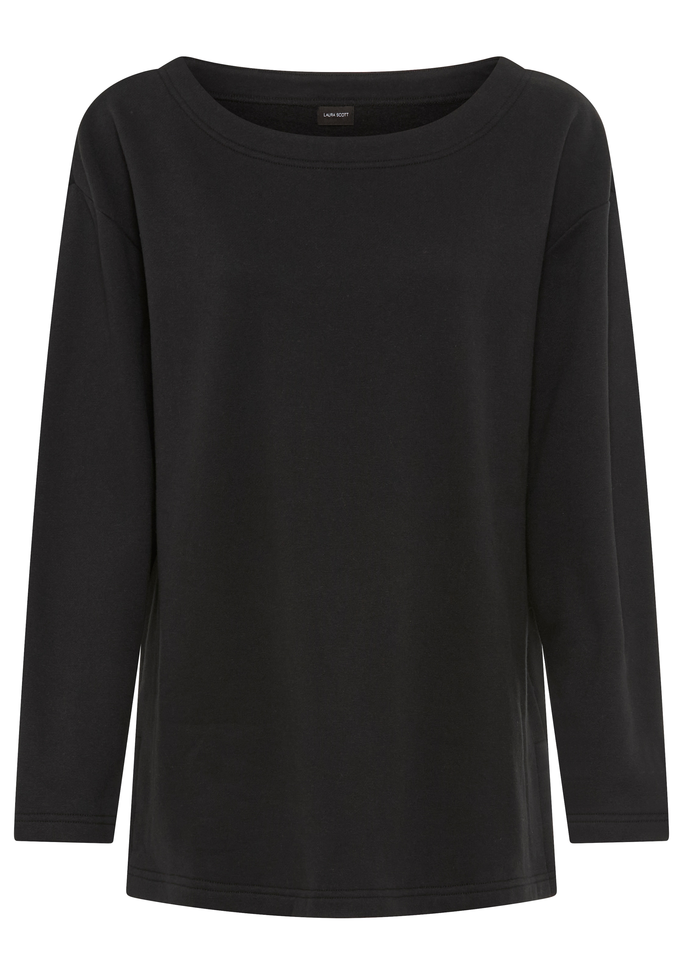 Laura Scott Sweater , Lässig-weiter Sweater mit komfortabler Passform und Seitenschlitzen.
