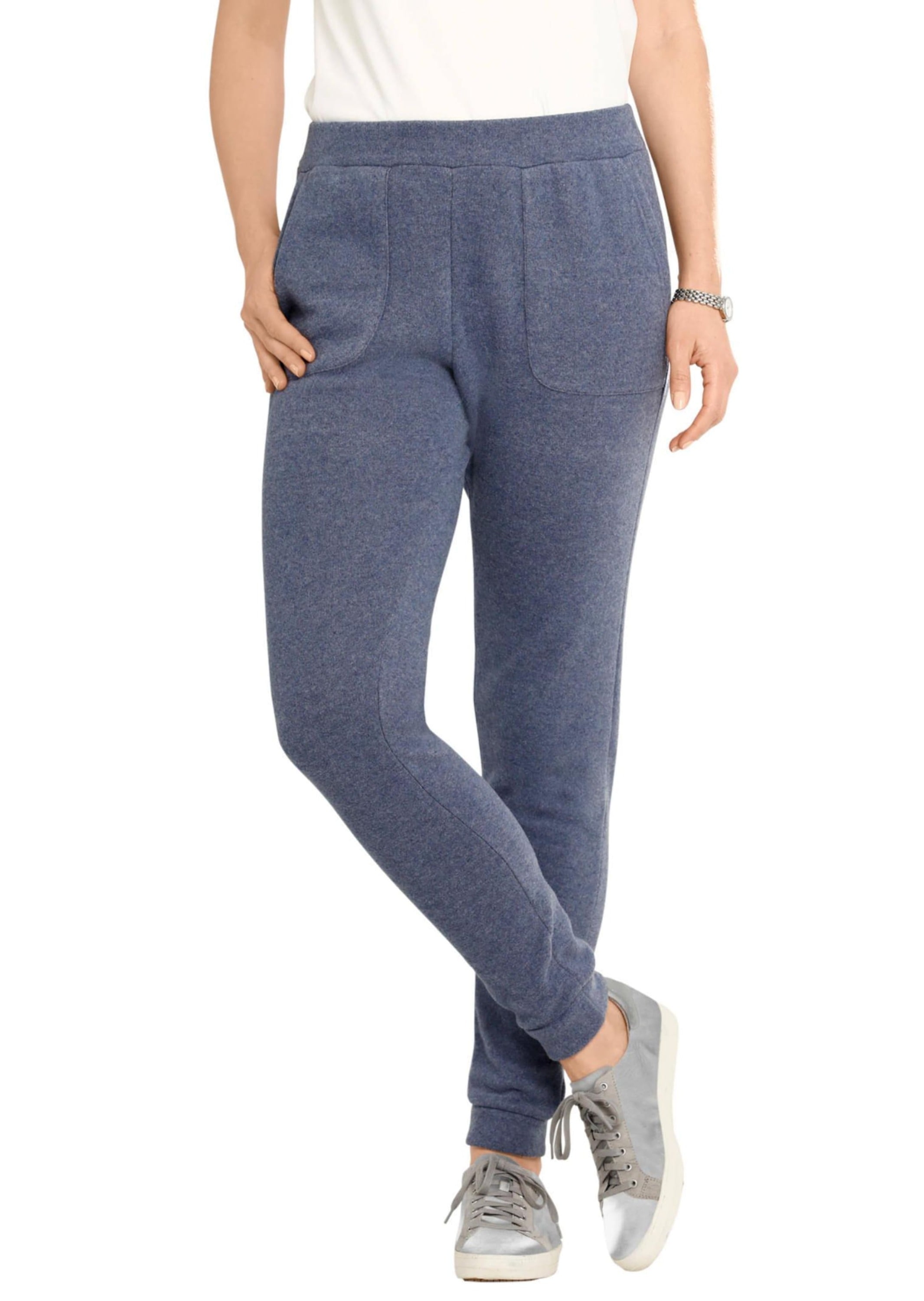 GOLDNER 2-in-1-Hose »Bequeme Flausch-Freizeithose mit Bündchen«