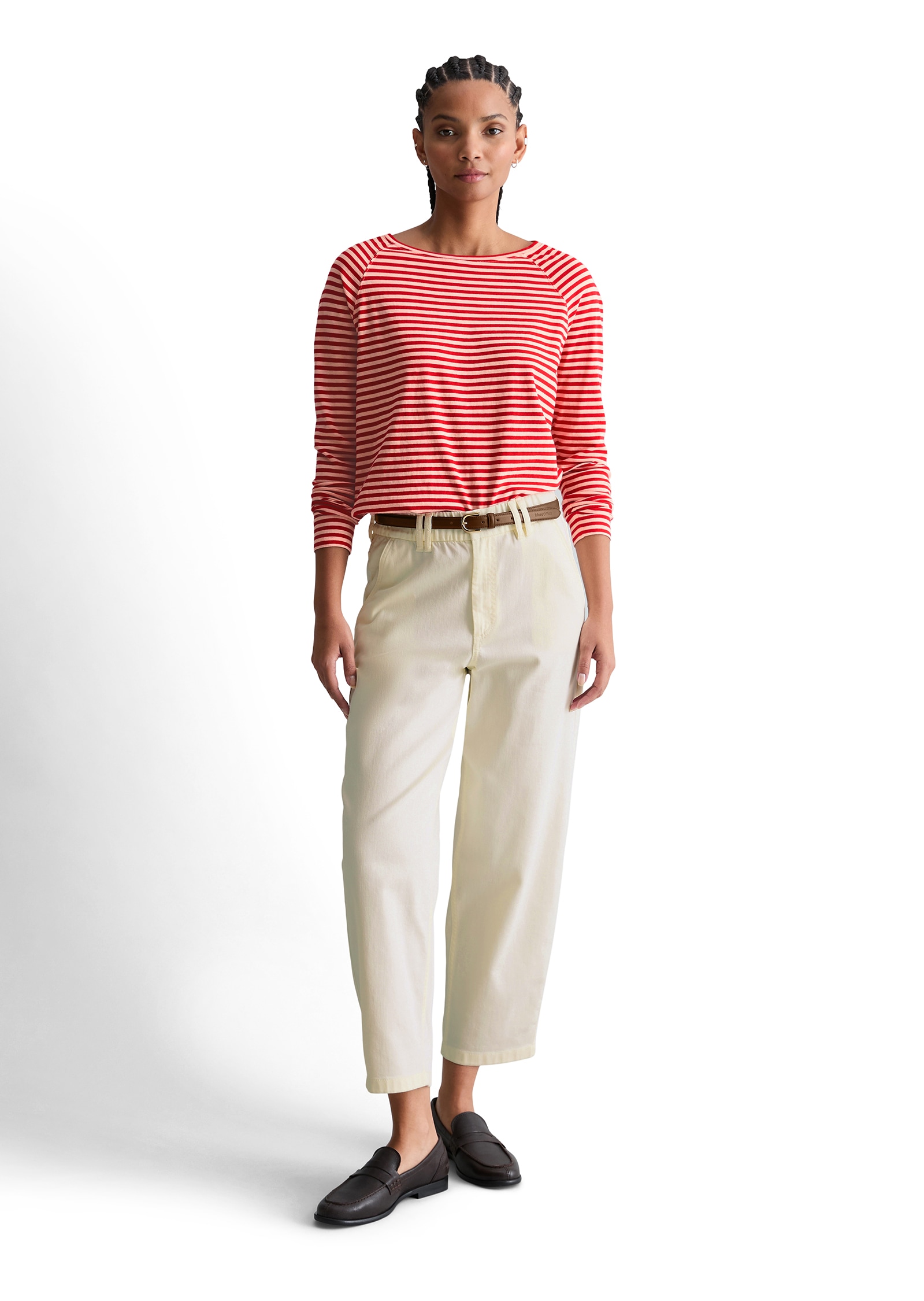 Marc O'Polo DENIM Longsleeve relaxed fit aus Loose Knit Jersey