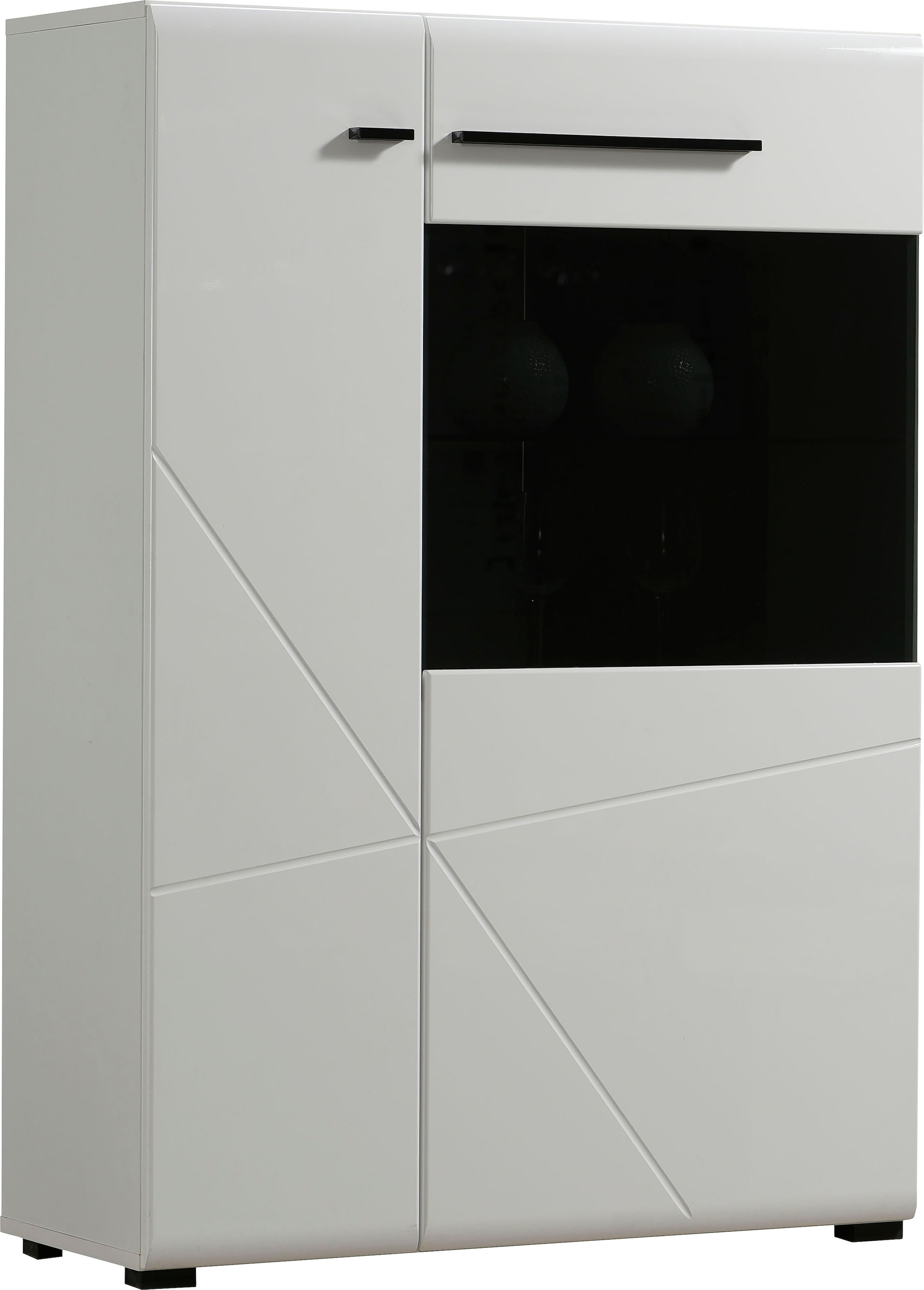 INOSIGN Wohnwand »Trentino«, (Set, 5 St.), inkl. Vitrine, Lowboard, Highboard, Wandregal und Kommode