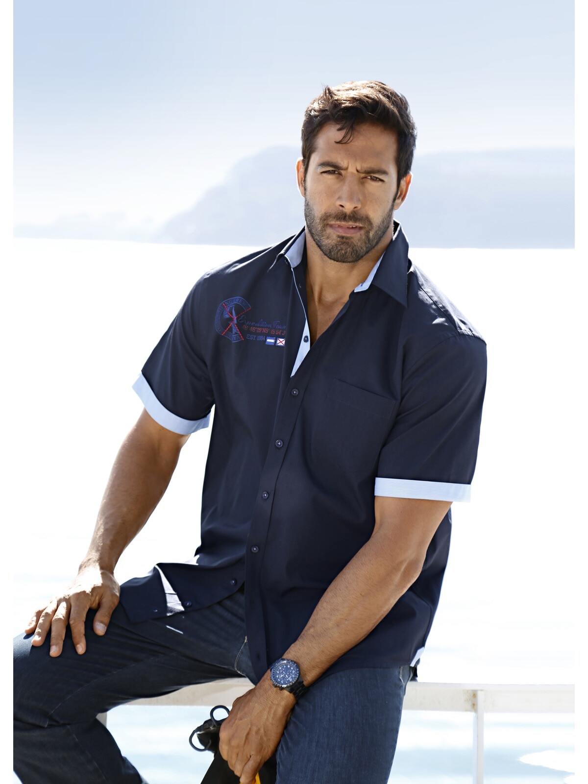Jan Vanderstorm Kurzarmhemd »Hemd FYNNJARD«