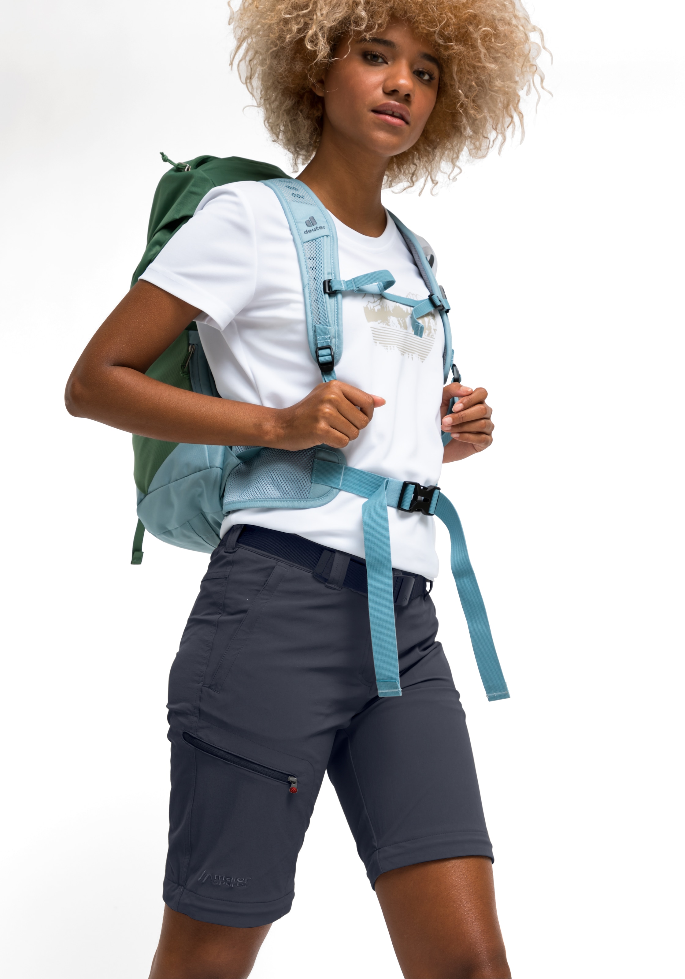 Maier Sports Funktionshose »Nata«, Damen Wanderhose, zipp-off Outdoor-Hose, 3 Taschen, Regular Fit