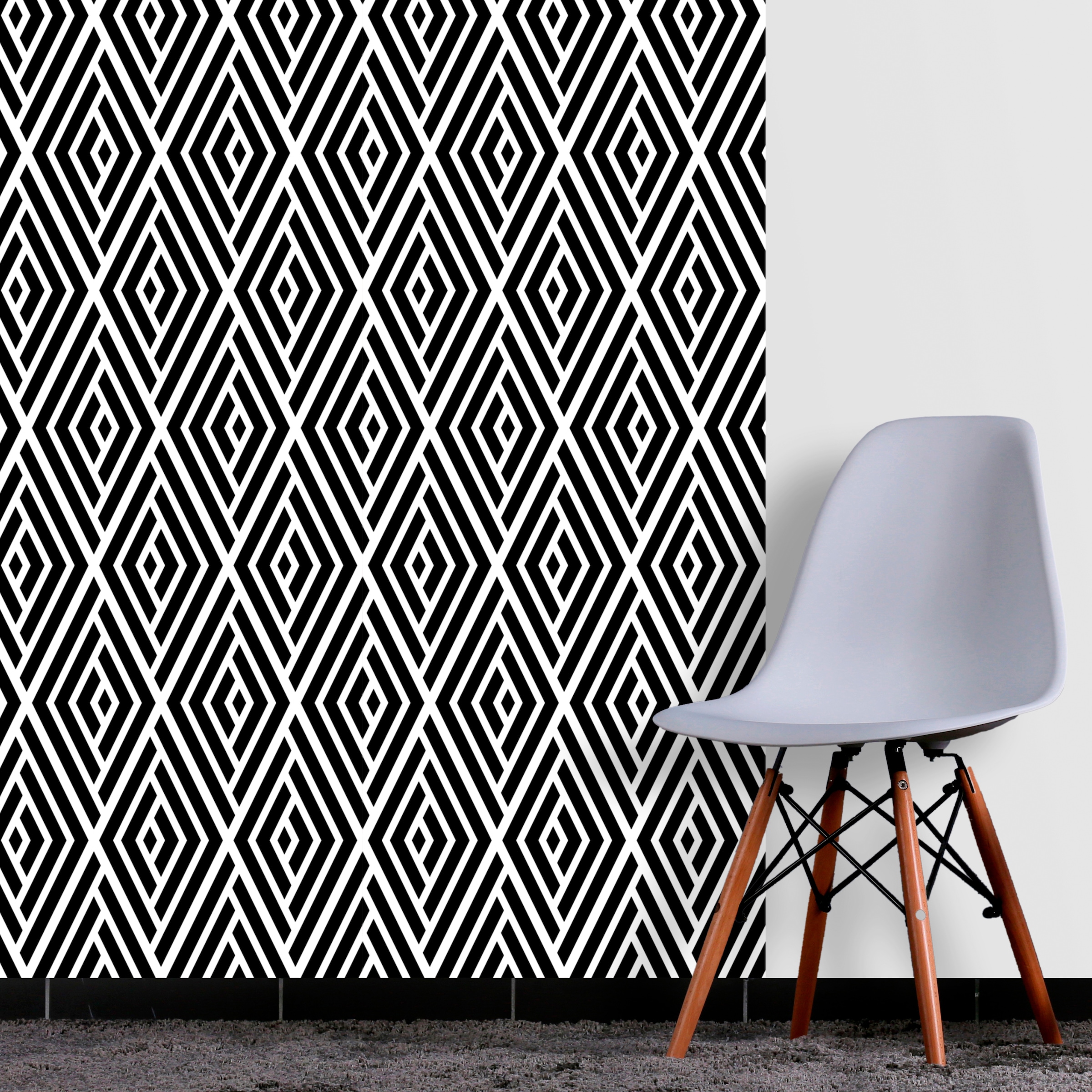 queence Vinyltapete »Ben« Farbverlauf | abstrakt | bedruckt | gemustert glatt 90x250cm, selbstklebend, kinderleichte Anbringung, , Sticker