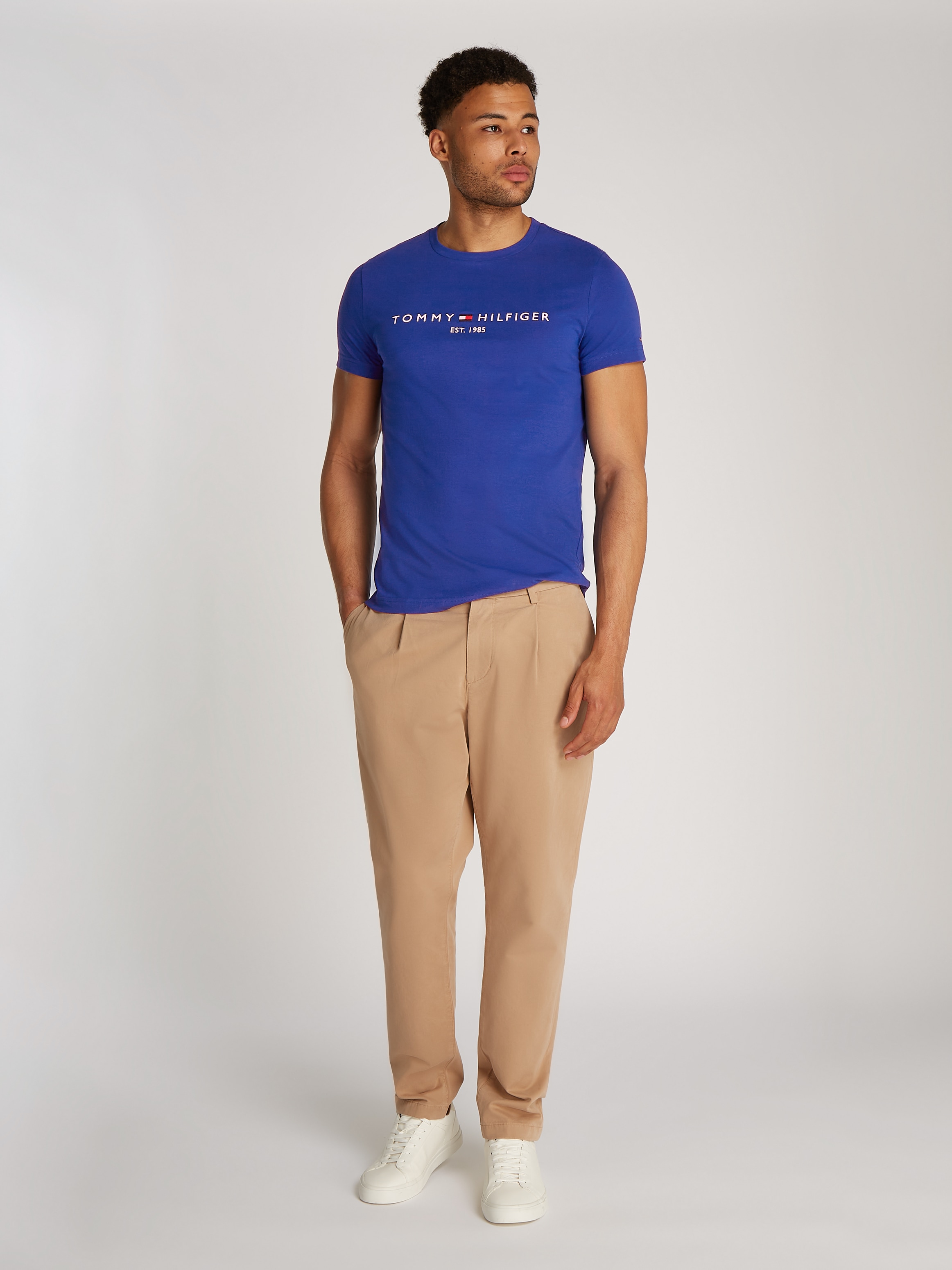 Tommy Hilfiger T-Shirt »TOMMY LOGO TEE«, aus reiner Baumwolle