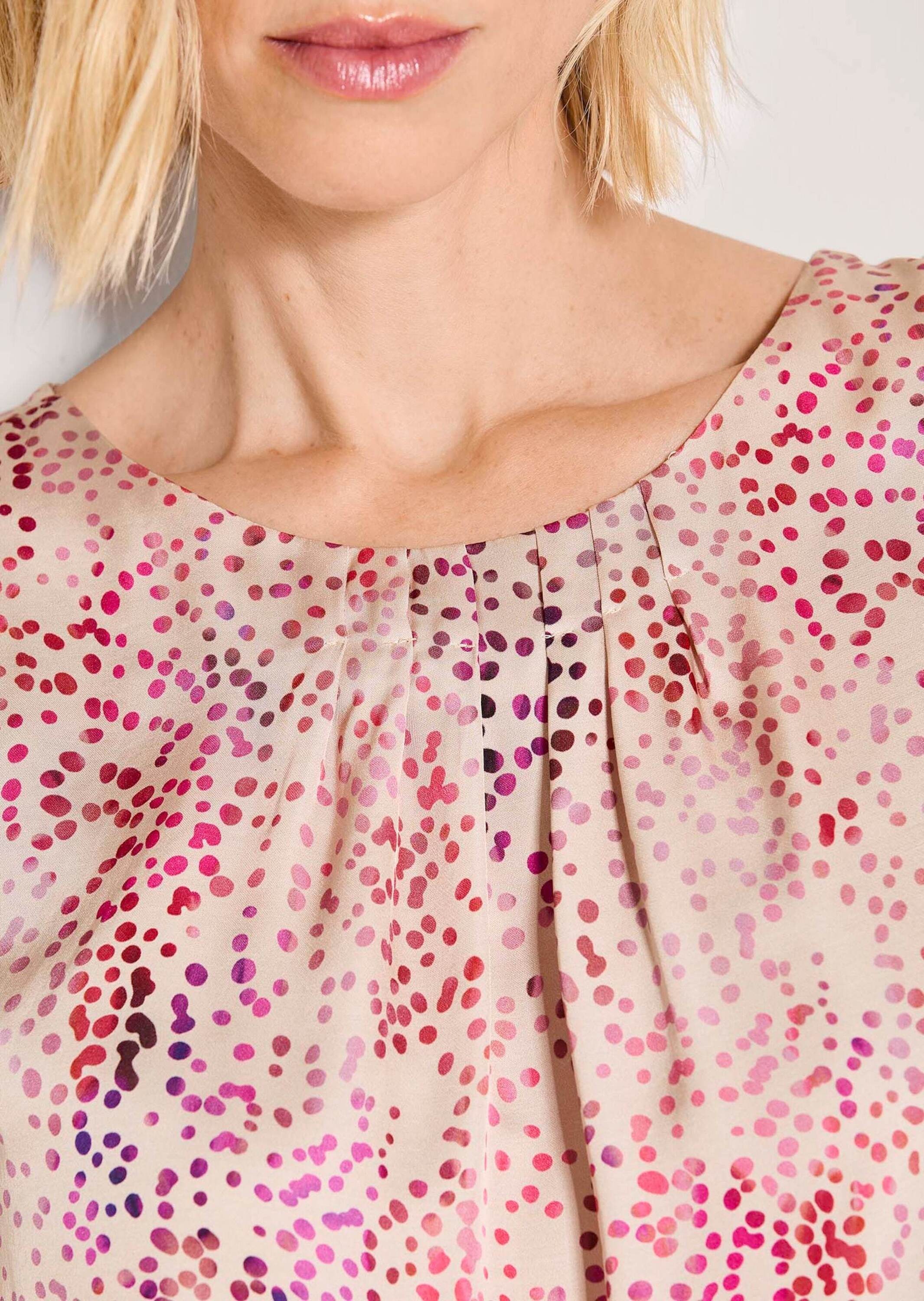 MADELEINE Shirtbluse »Blusenshirt Druckbluse mit Tupfenmuster« Shirt mit Tupfen