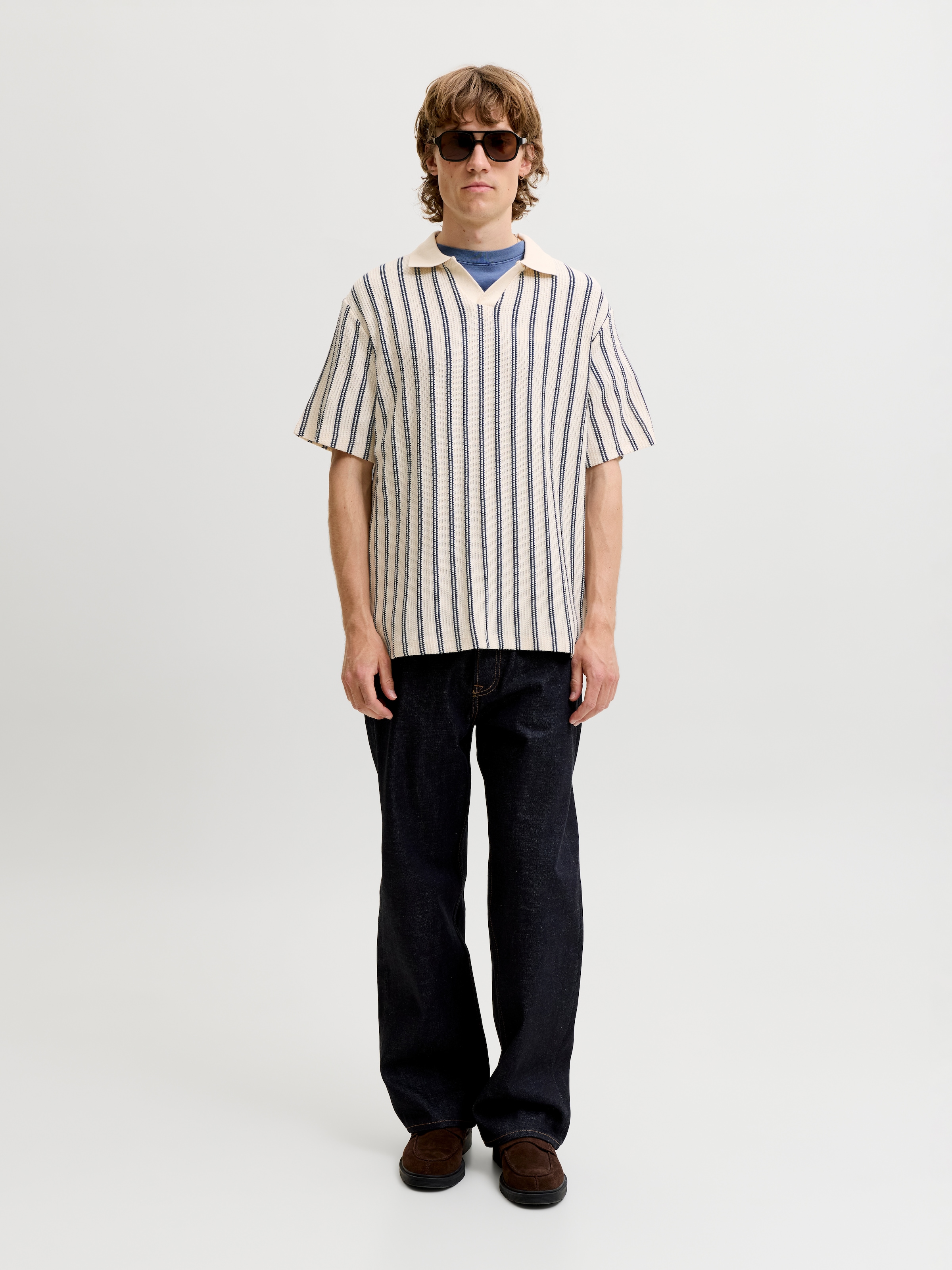 Jack & Jones Poloshirt »JPRBLUHARRY SS SPLIT NECK POLO SN« Baumwollmischung, regular fit