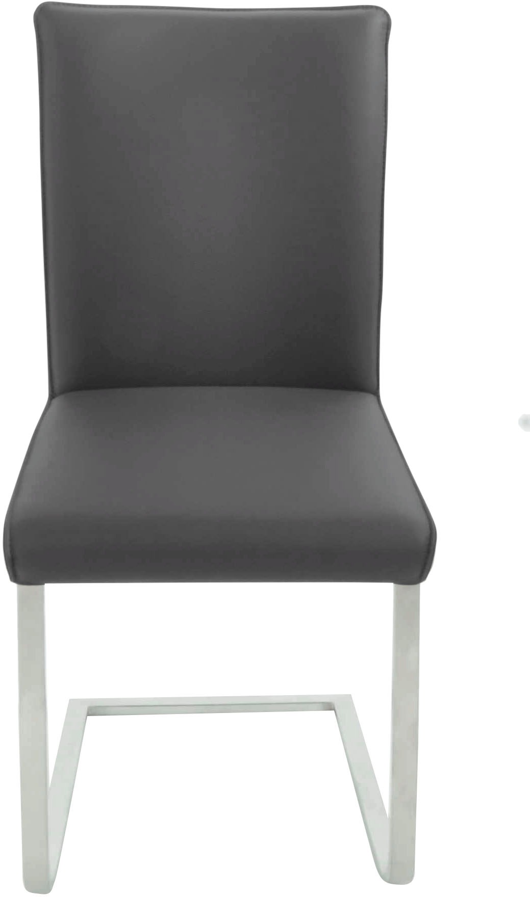 K+W Komfort & Wohnen Freischwinger »Santos III«, Leder Longlife BRONCO, mit Sattlernaht, Gestell aus Edelstahl, hochwertiger Sitzkomfort