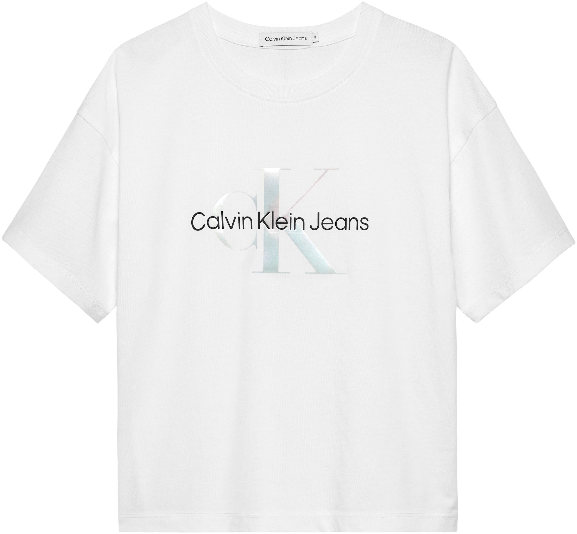 Calvin Klein Jeans T-Shirt »SERENITY MONOGRAM BX SS T-SHIRT«, Kinder bis 16 Jahre