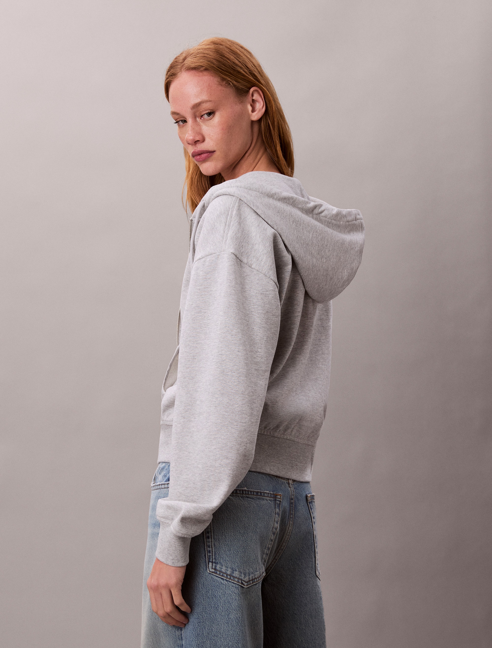 Calvin Klein Jeans Kapuzensweatshirt »ARCHIVE LOGO FRENCH TERRY FZ HOO«, Mit Rundhalsausschnitt, regular fit
