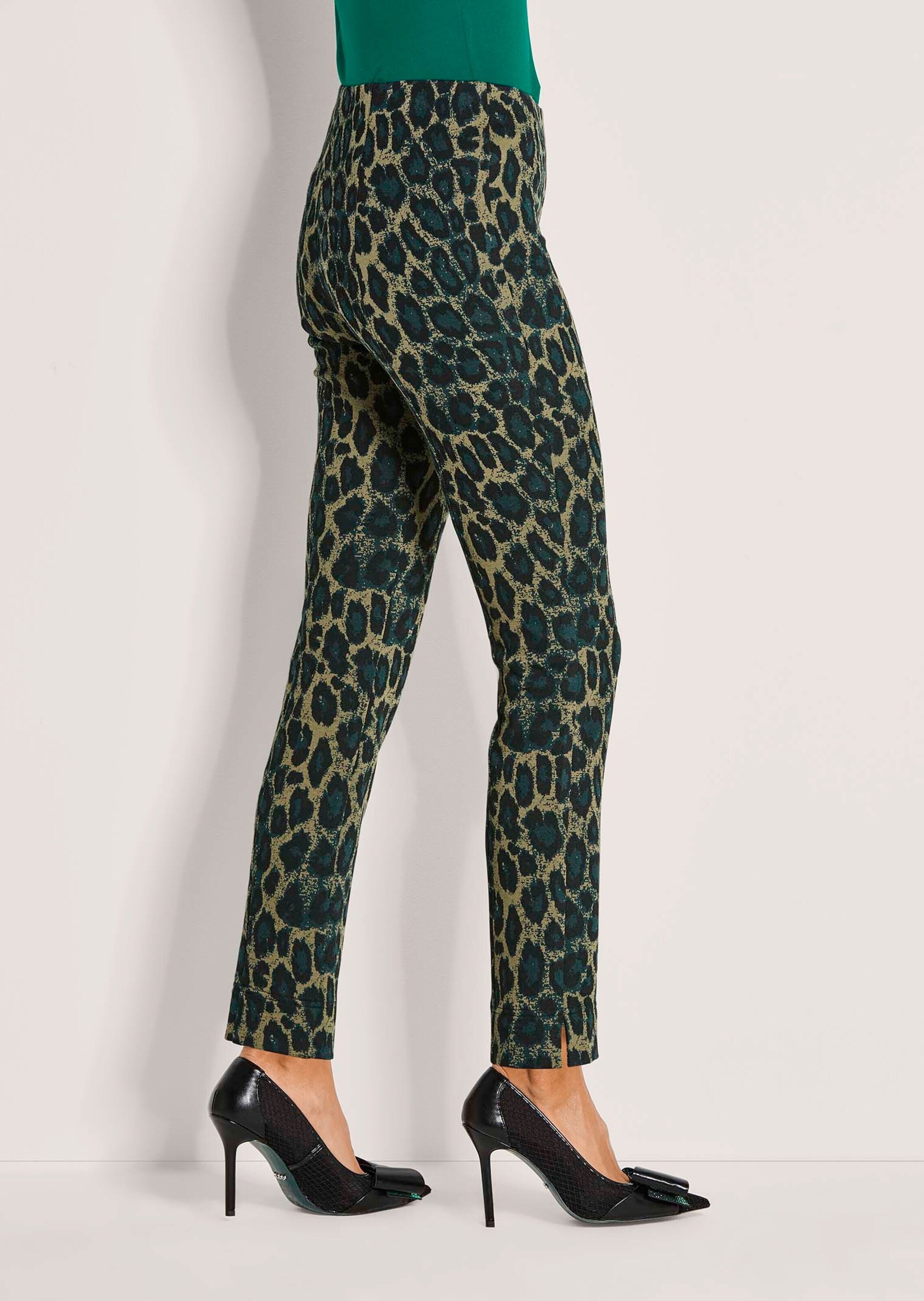 MADELEINE Leggings »Leggings Gerade Jersey-Leggings mit Animal-Print«