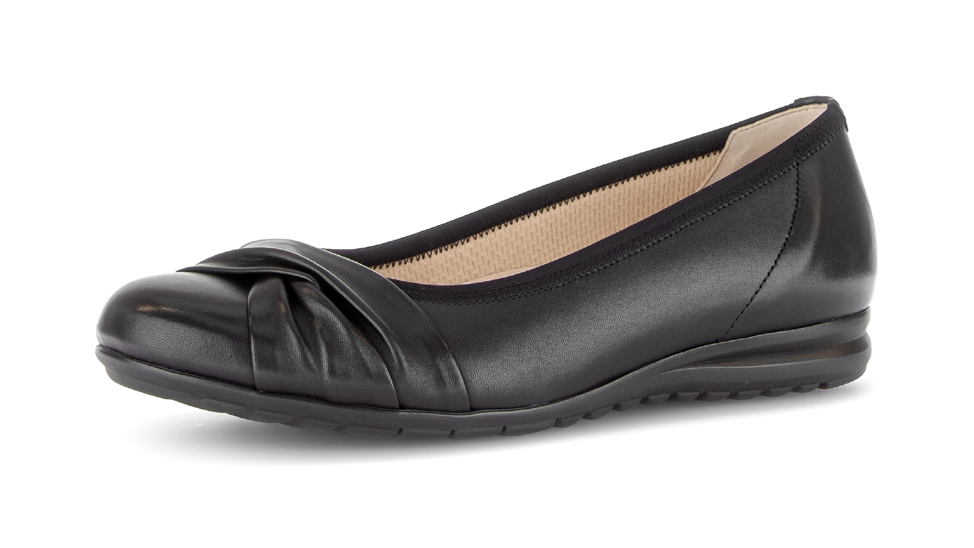 Gabor Ballerina »FLORENZ«  Businessschuh, Slipper, Schlupfschuh mit Zierriegel, Weite G (=weit)
