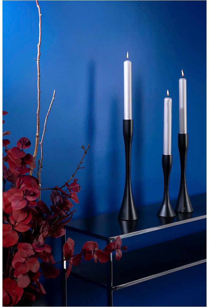 Fink Kerzenständer »LADY in schwarz, Größe B/H/T: 7 cm x 36 cm x 7 cm