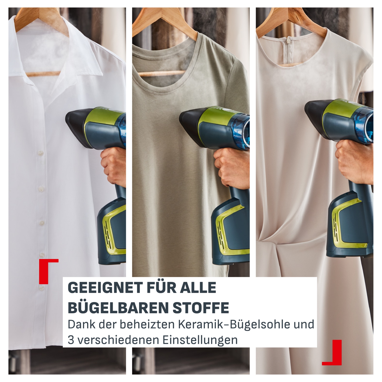 Tefal Dampfbürste »AeroSteam, kombiniert Dampf, einen beheizten Kopf und Ansaugung« 1400 W Dampfglätter mit 3 Nutzungsmodi, 100 ml abnehmbarer Wassertank, DT9810