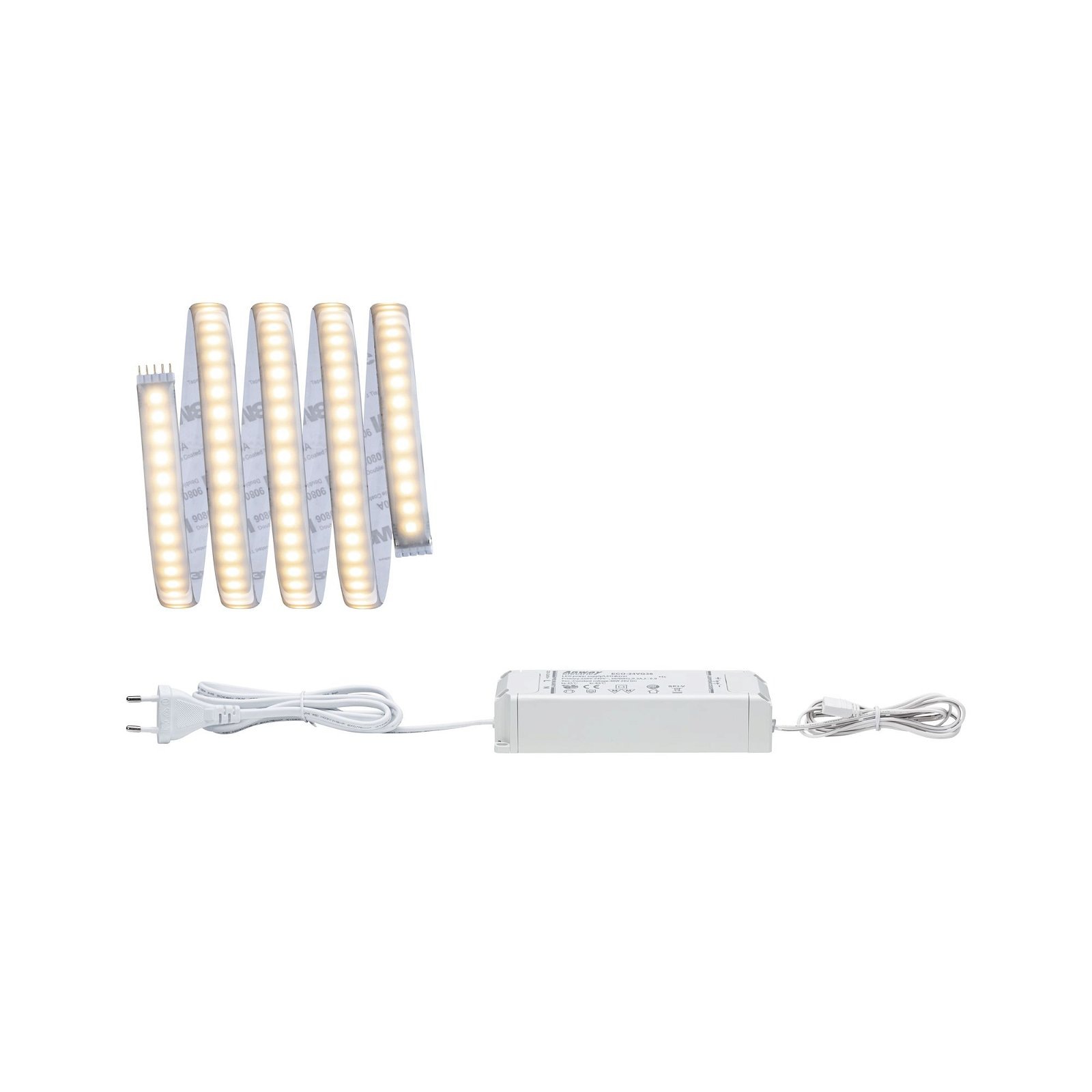 Paulmann LED-Streifen »MaxLED 1000 Basisset 1,5m 20W 230/24V 60VA Silber Kunststoff«, 1 St.-flammig