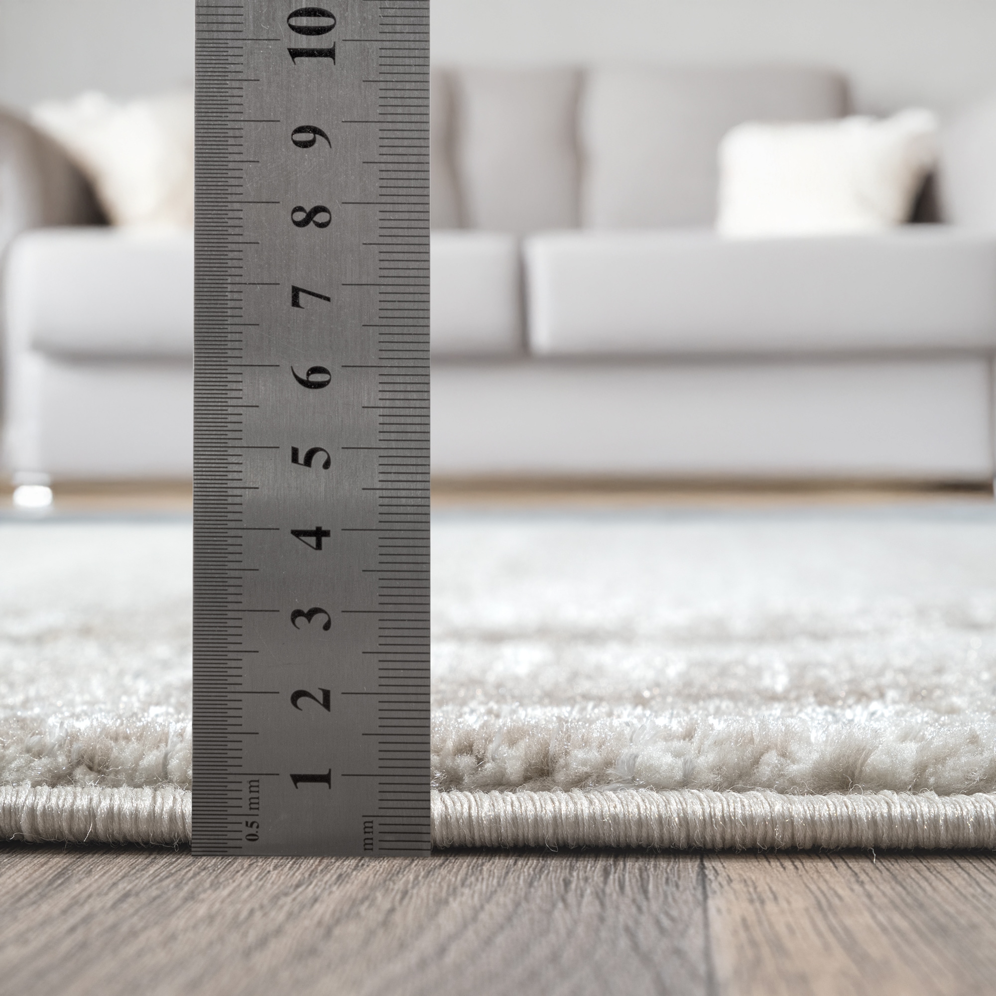 Sanat Teppich »Harmony 3215 , auch als Läufer« rechteckig 12 mm Höhe Wohnzimmer, Kurzflor, modern, Bordüre, Schlafzimmer