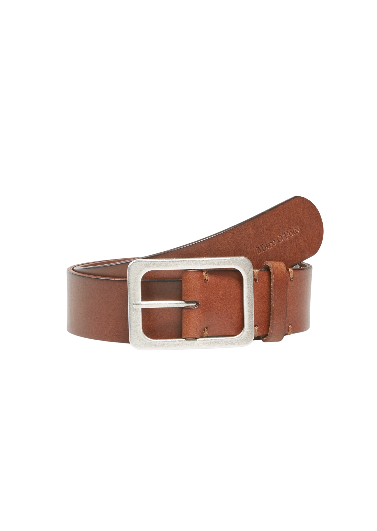 Marc O'Polo Ledergürtel Breite ca. 4 cm,  in schlichtem, klassischem Design