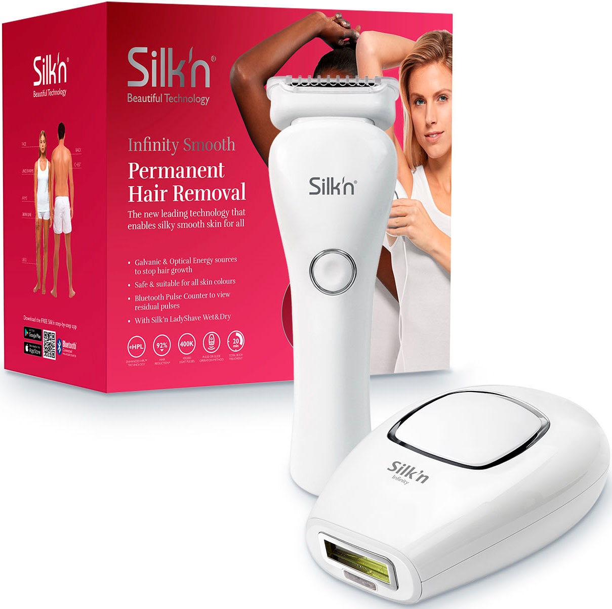 IPL-Haarentferner Infinity Smooth, Anzahl Lichtimpulse: 400000