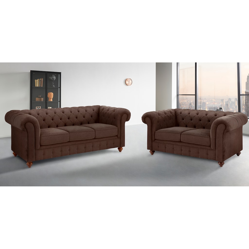 Home affaire Sitzgruppe »Chesterfield«, (2 tlg.)