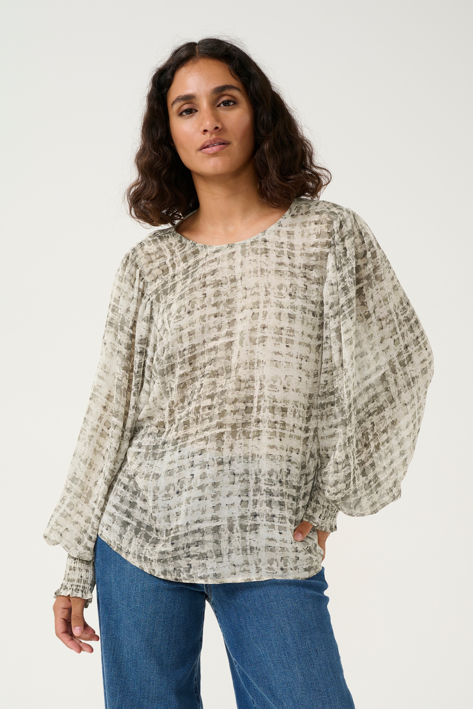 KAFFE Langarmbluse »Langarm-Bluse KAtrinike«