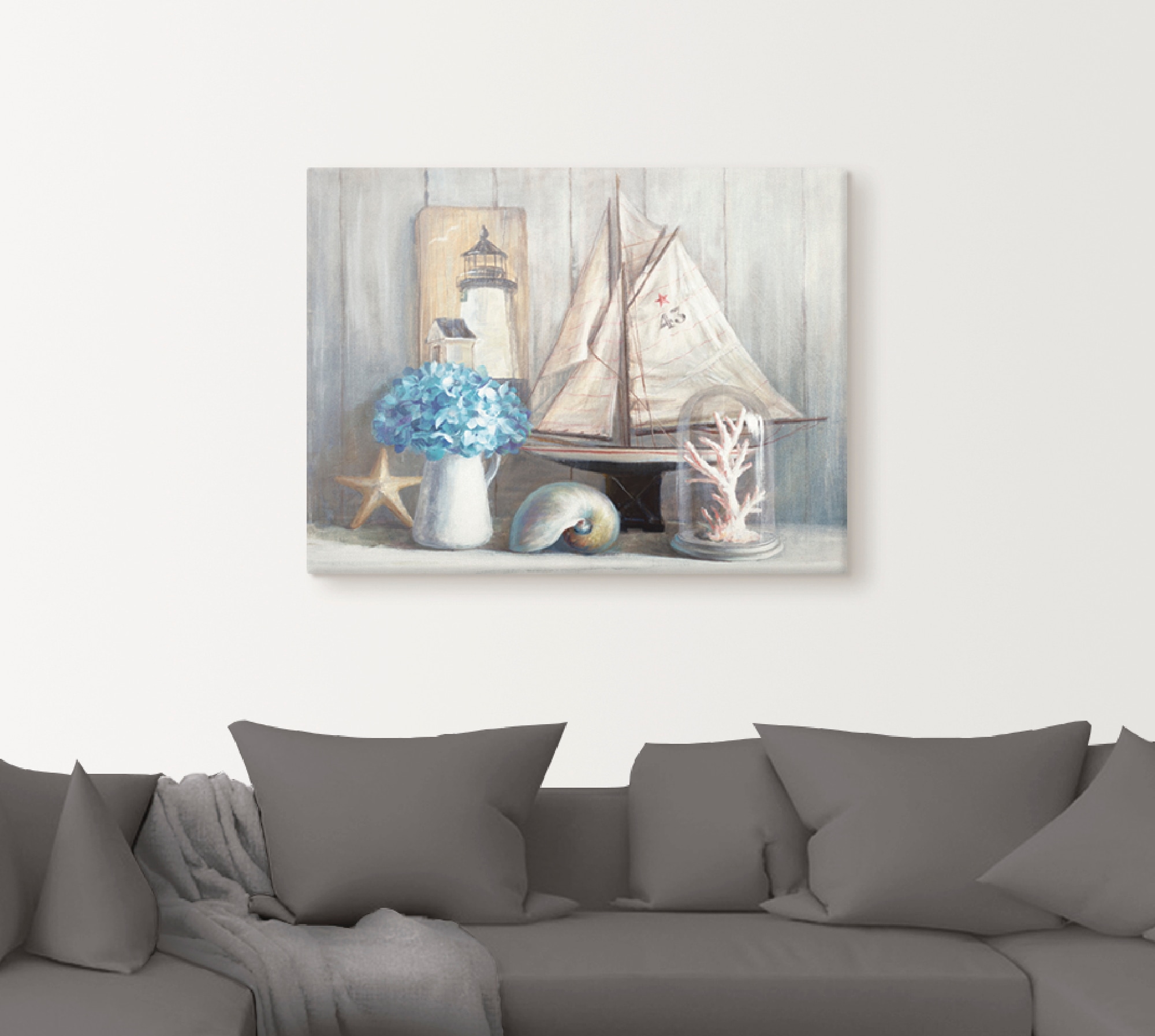 Artland Wandbild »Sommerhaus«, Arrangements, (1 St.), als Leinwandbild, Poster in verschied. Größen