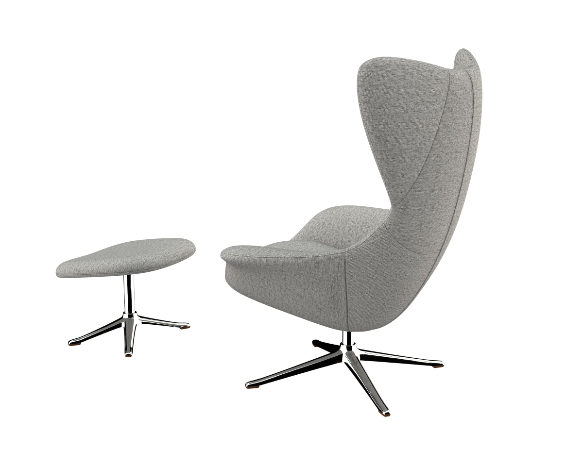 FLEXLUX Ohrensessel »Stilo Relaxsessel, TV-Sessel, OTTOs Choice«, Solitär, Stil-Ikone, drehbar, Fuß Aluminium