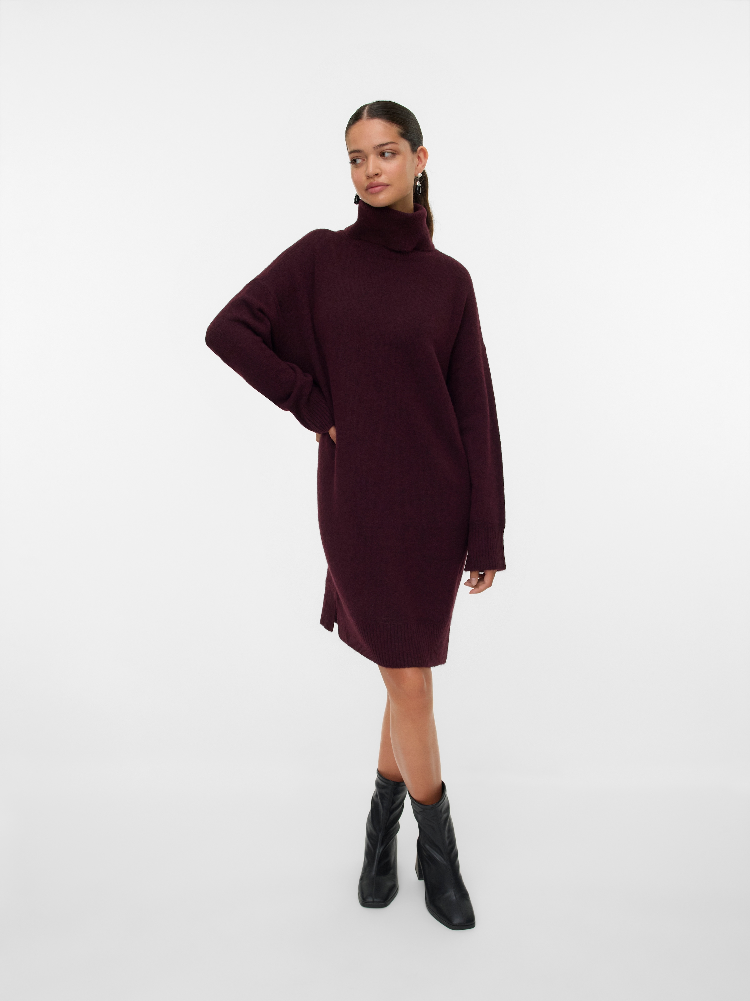 Vero Moda Strickkleid »VMAQUARIUS LS ROLLNECK SHORT DRESS BF«