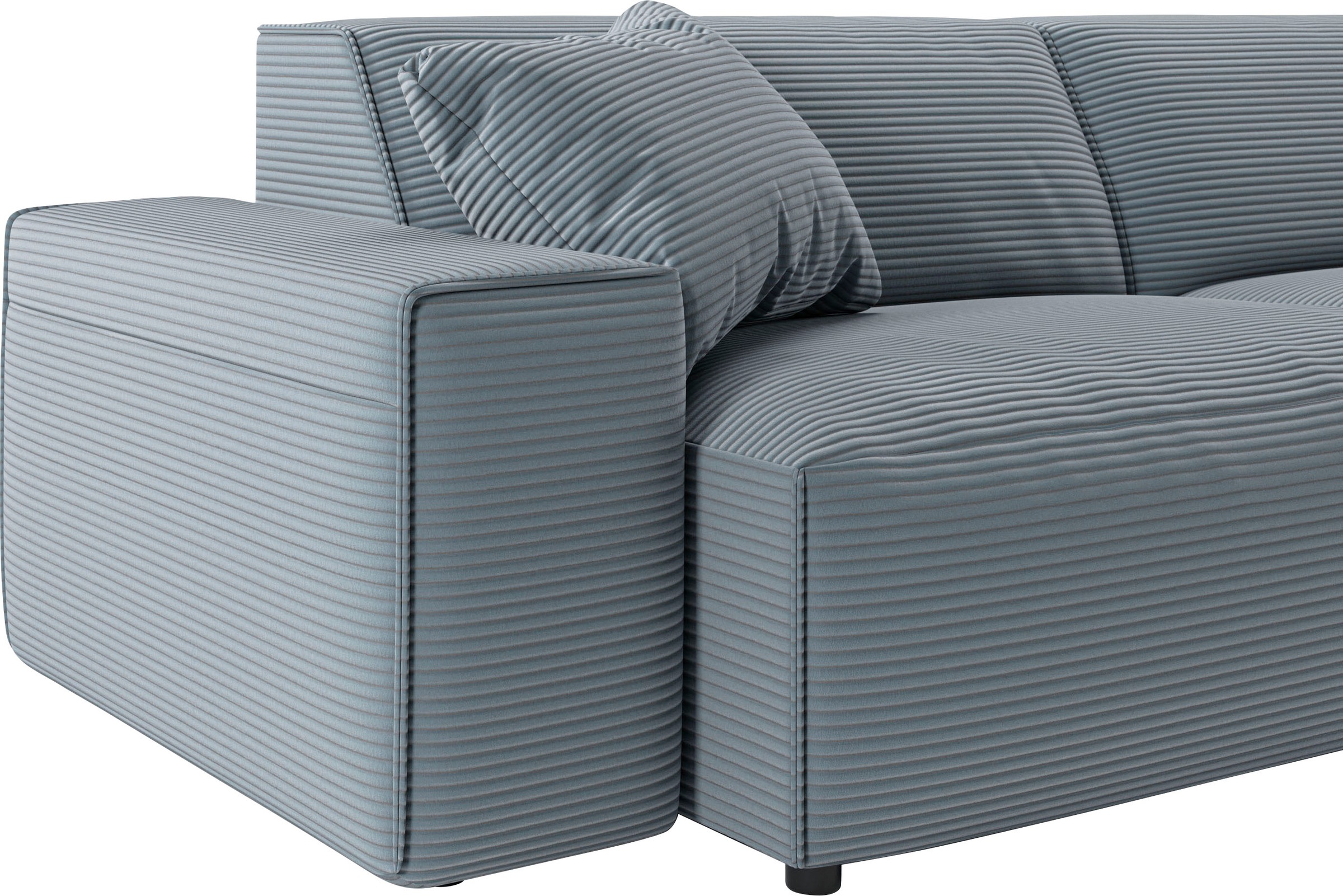 Home affaire 2-Sitzer »Glimminge auch in Breitcord + Feincord + Easy care-Bezug« besondere Kedernähte, , Zierkissen