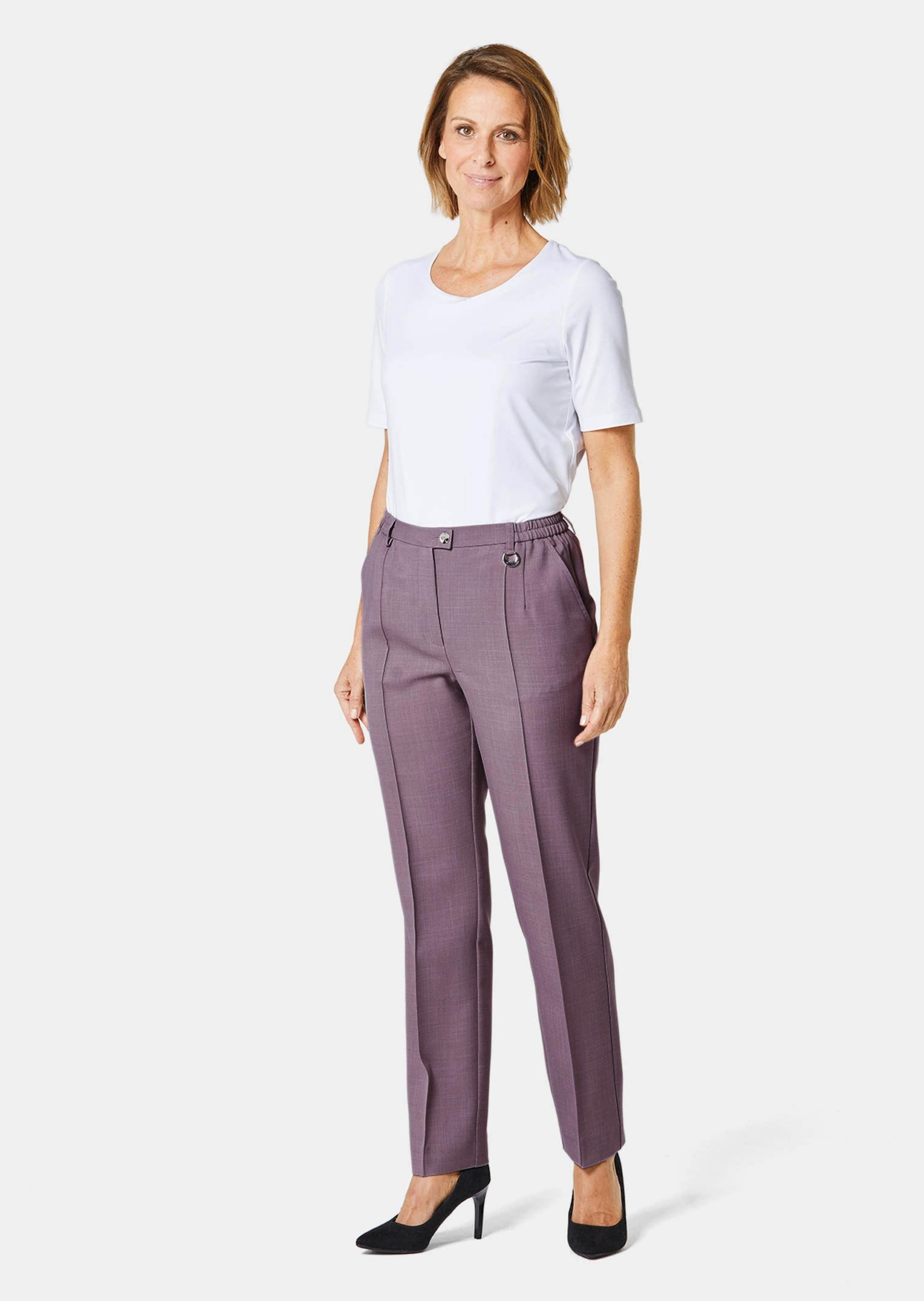 GOLDNER 2-in-1-Hose »Hose Anna Knitterarme Hose Anna mit SilverFresh-Ausrüstung«