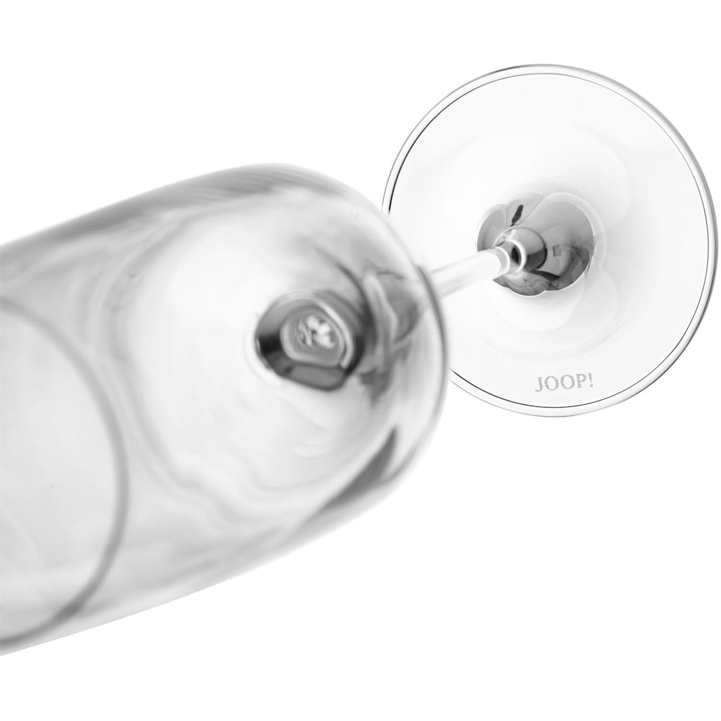 Joop! Champagnerglas »JOOP! SINGLE CORNFLOWER«, (Set, 2 tlg.), mit einzelner Kornblume als Dekor, 2-teilig, Made in Europe