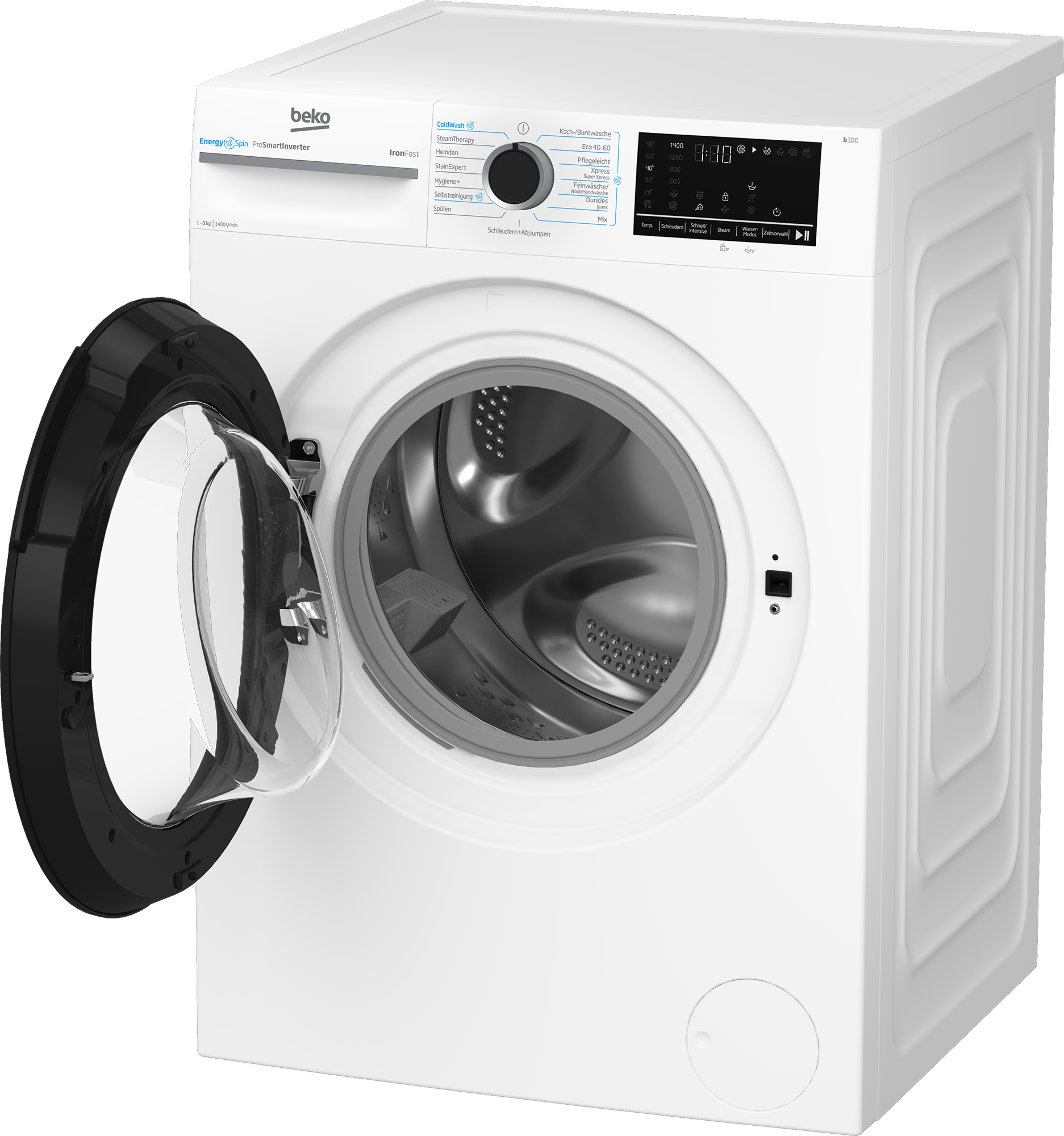 BEKO Waschmaschine »BM3WFU4841N«, 8 kg, 1400 U/min, Waschen mit EnergySpin: Bis zu 35 % Energie sparen – nicht nur in Eco