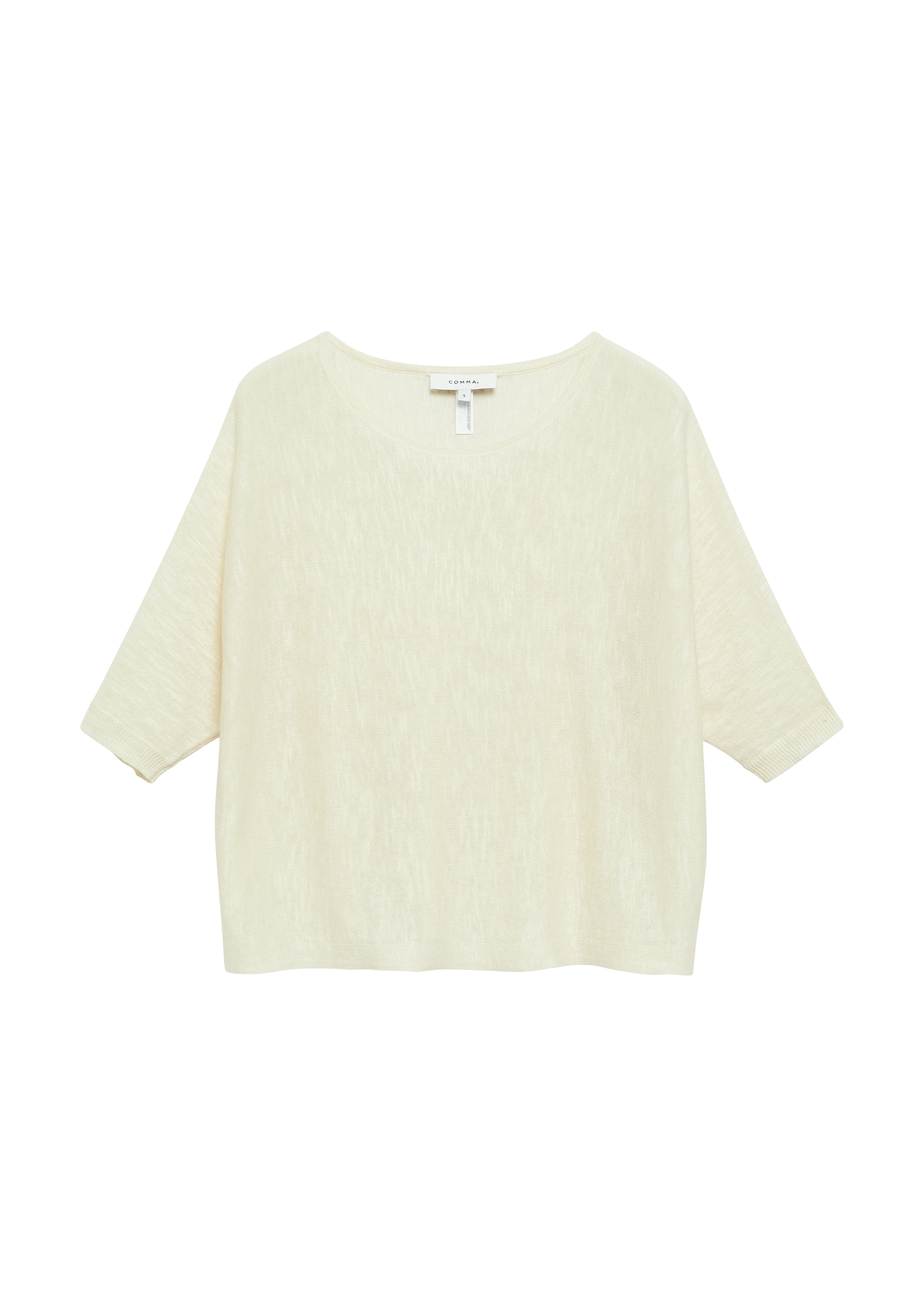 Comma Rundhalspullover in Feinstrick