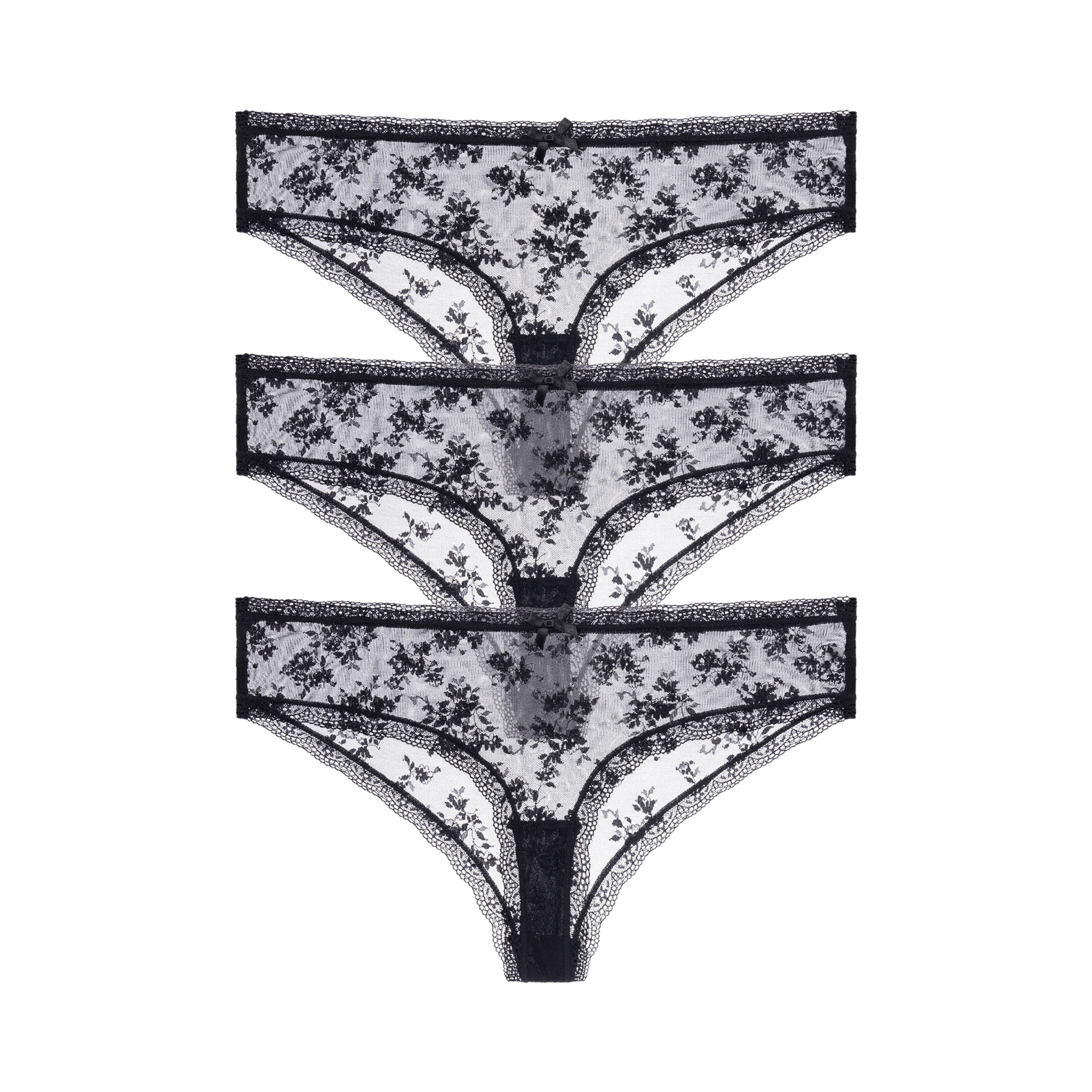 Dorina Brasilslip »Lana Essential Lace« 3er Pack,  mit Spitze, leicht transparent, bequem, weich