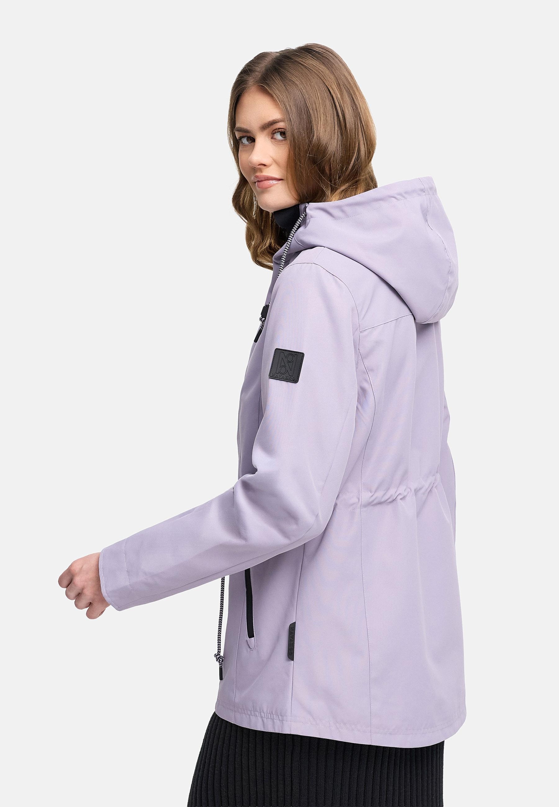 Navahoo Outdoorjacke »Outdoorjacke Blumentanz 14« mit Kapuze Übergangsjacke mit wasserdichtem Verschluss