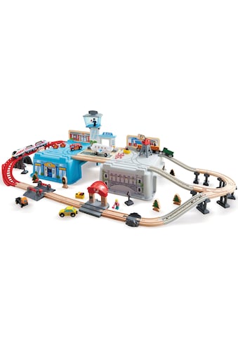 Hape Spielzeug-Eisenbahn »Großstadtlandschaft Eisenbahn in Aufbewahrungsbox«, FSC®-... kaufen