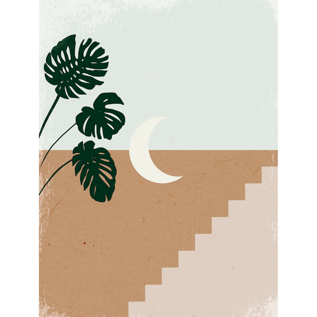 Komar Wandbild »Silence Crescent Moon«, (1 St.), Deutsches Premium-Poster Fotopapier mit seidenmatter Oberfläche und hoher Lichtbeständigkeit. Für fotorealistische Drucke mit gestochen scharfen Details und hervorragender Farbbrillanz.