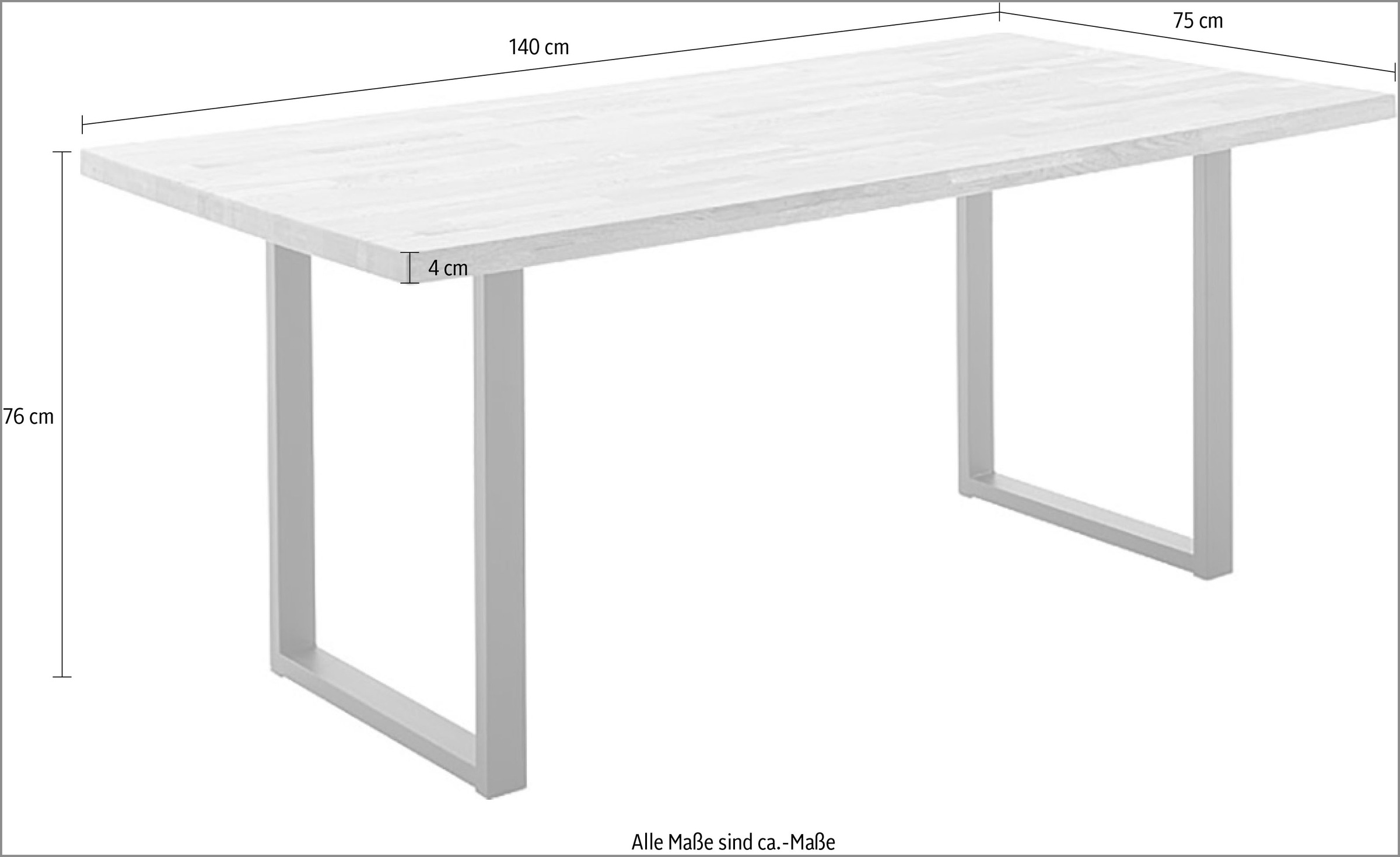 MCA living Esstisch »Zeballos Esstisch«, (1 St.)