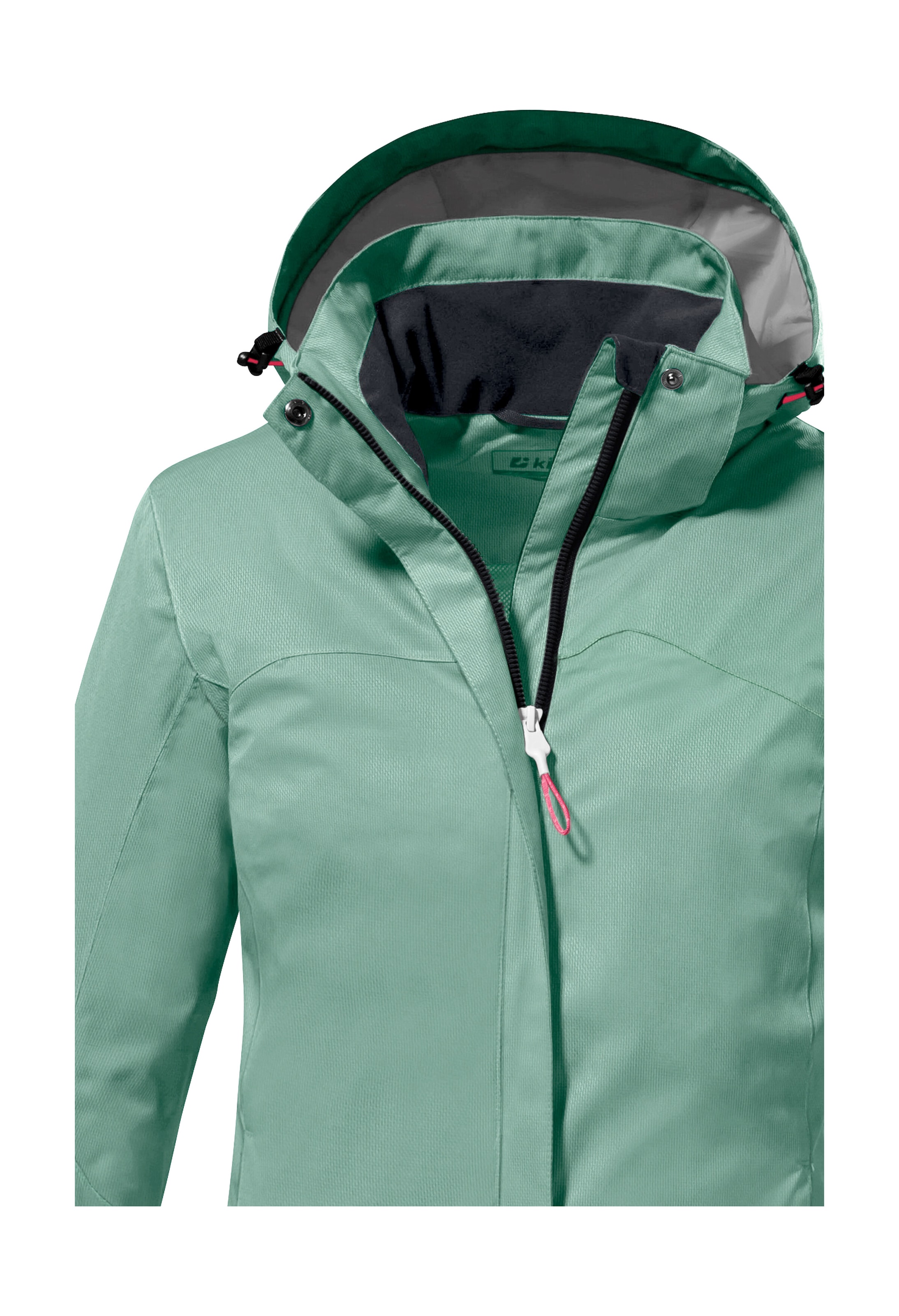 Killtec Outdoorjacke »KOS 133 WMN JCKT«, Wasser- und winddichte Damenjacke mit abnehmbarer Kapuze, PFAS-frei