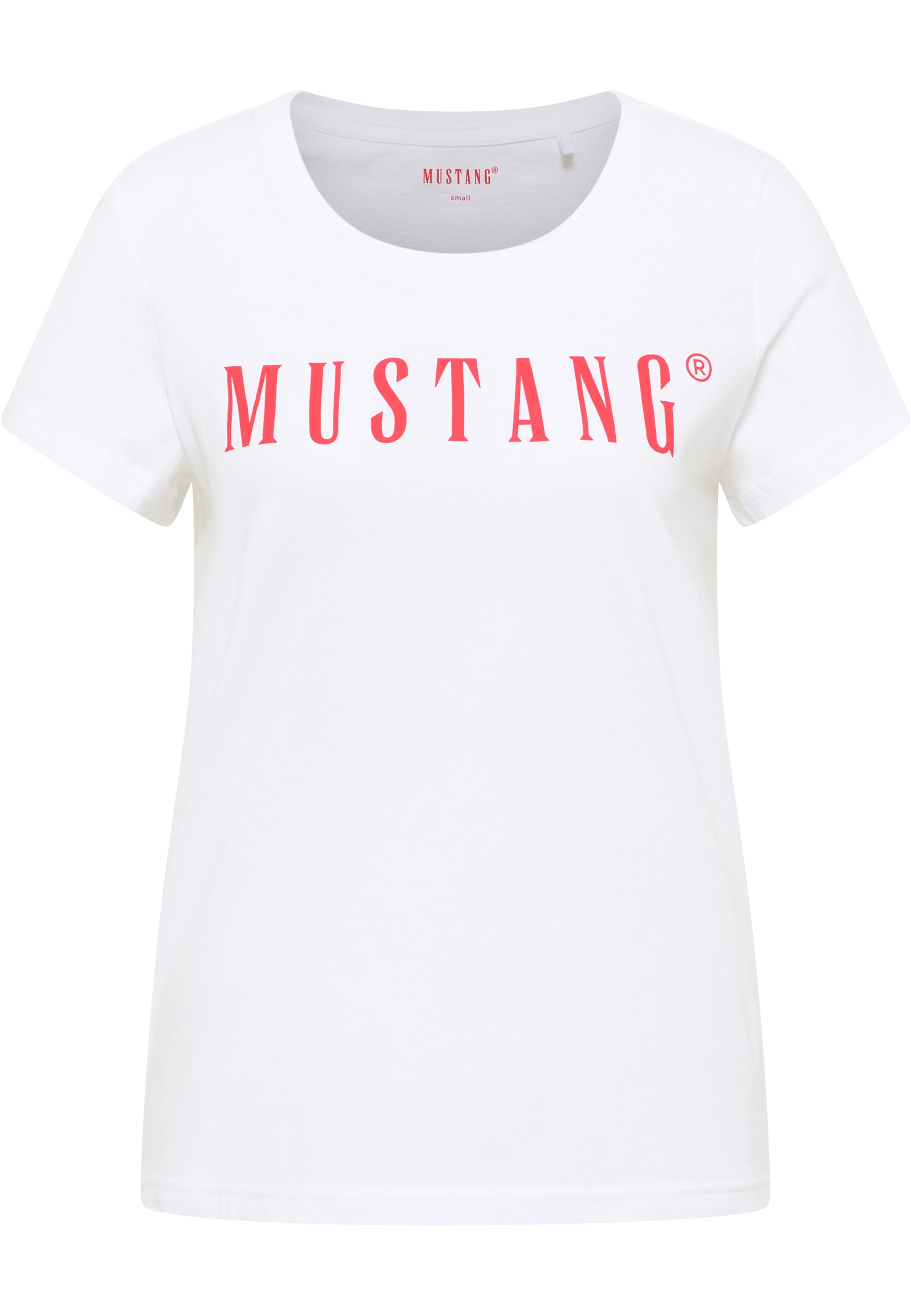 MUSTANG Rundhalsshirt »ALMA« mit Logo Print