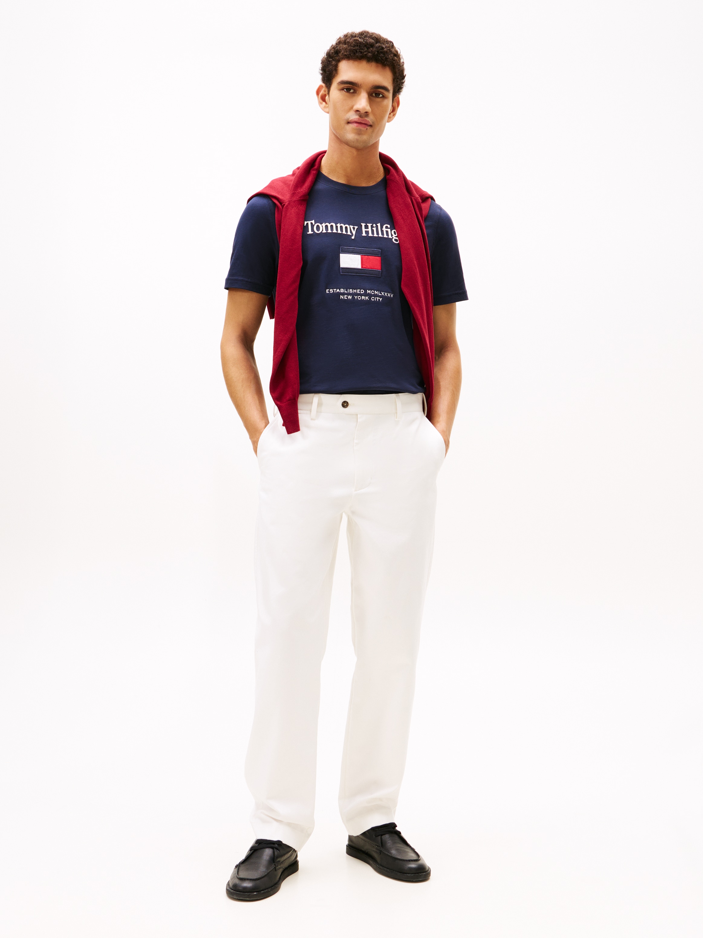Tommy Hilfiger T-Shirt »TOMMY EMBRO FLAG«