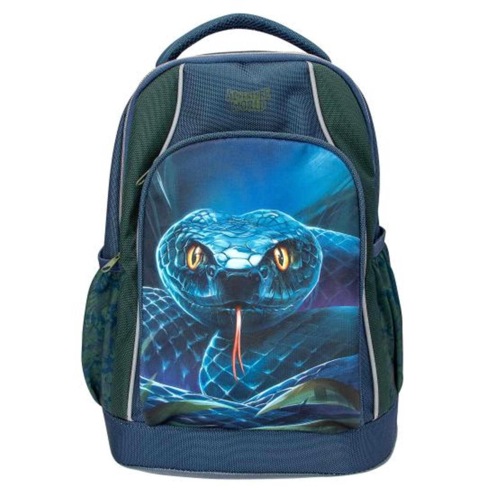 Depesche Rucksack »Schulrucksack Schlange Adventure World 19 x 30 x 40 cm blau-grün«