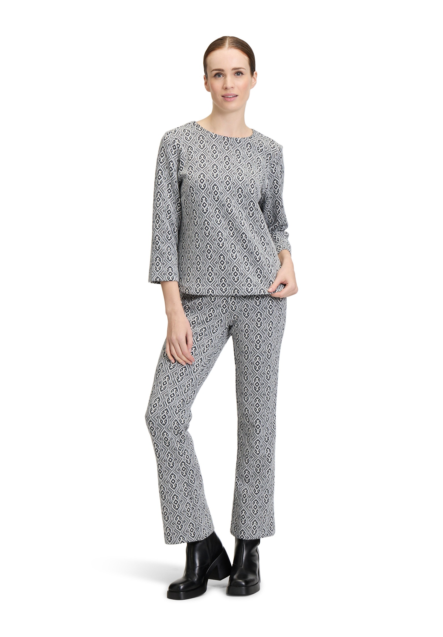 Cartoon Klassische Bluse »Blusenshirt mit Jacquard«