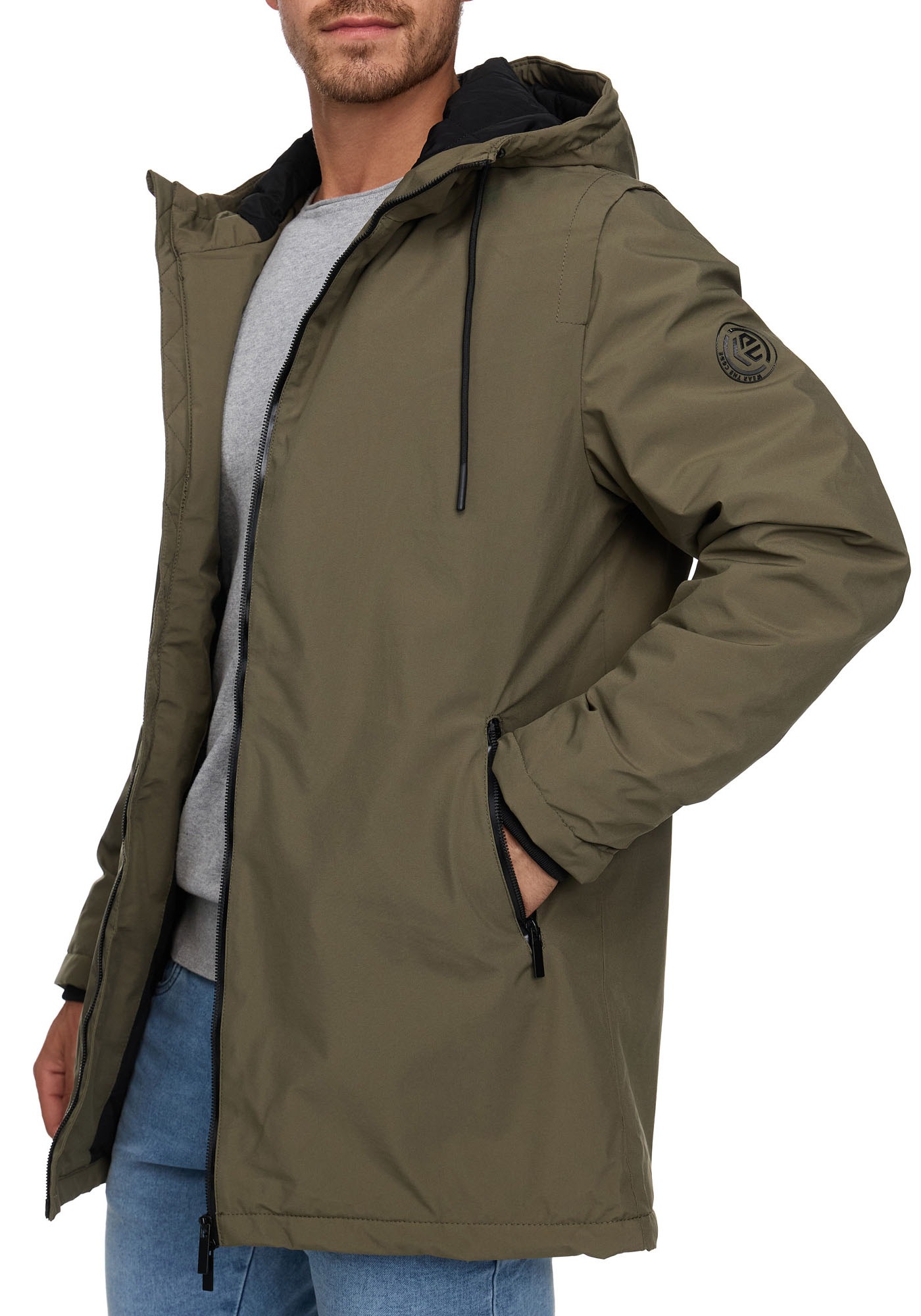 Indicode Langjacke »INChanto«, mit Kapuze
