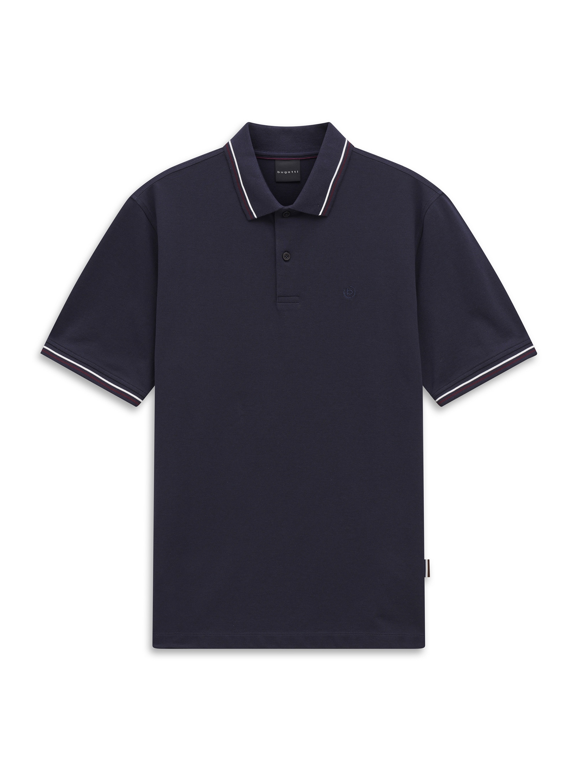bugatti Poloshirt »Modern Fit« Modern Fit Baumwoll-Piqué Kurzarm Polokragen