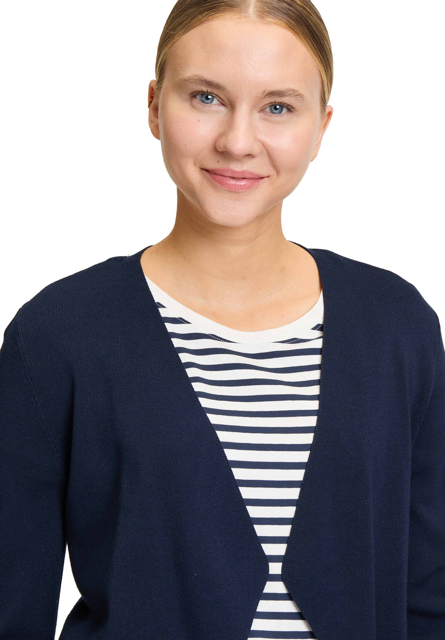 Betty&Co Strickjacke »Feinstrickjacke ohne Verschluss«