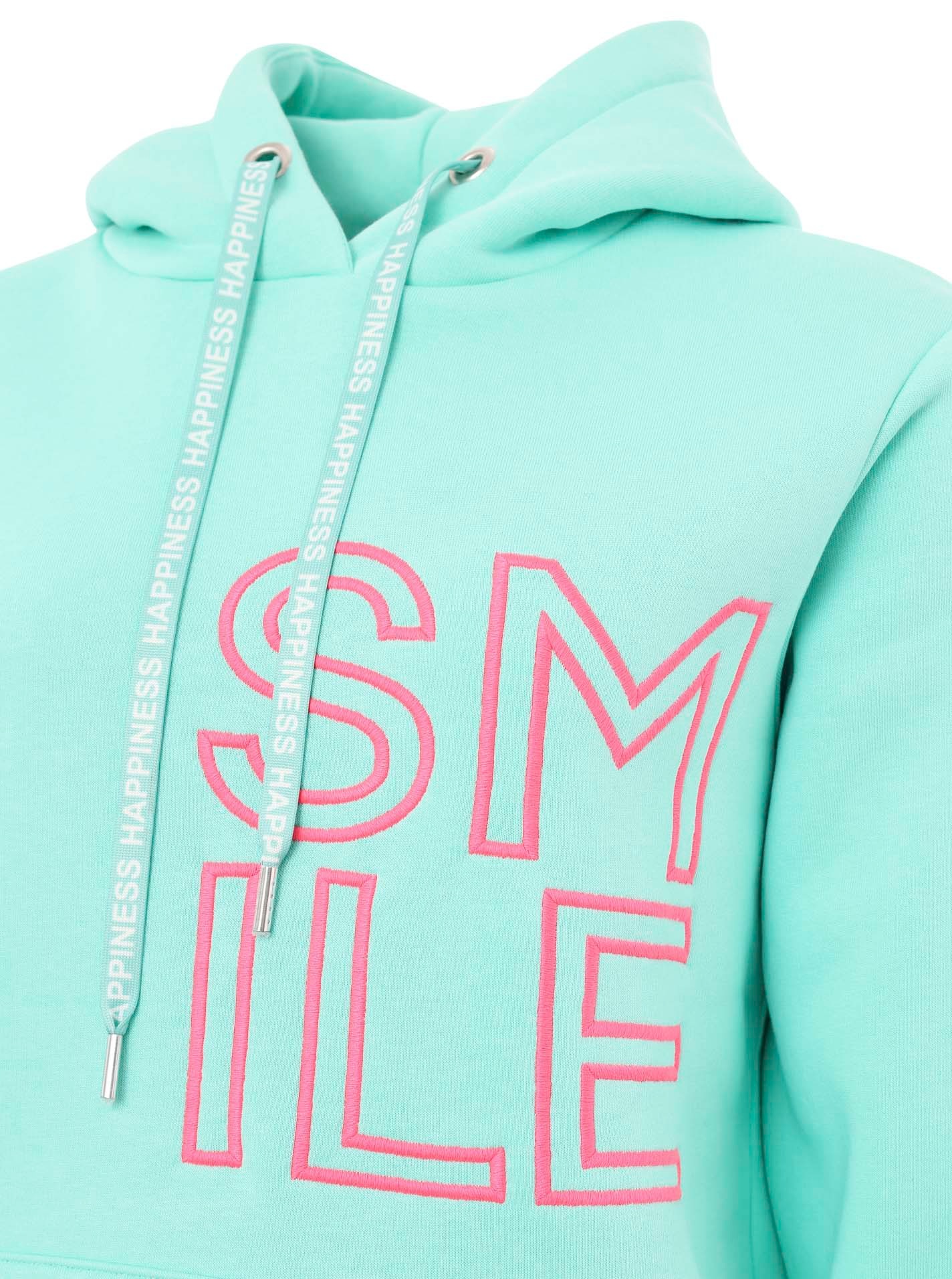 Zwillingsherz Hoodie »"Alissa 2.0"«, mit SMILE Stickerei vorne und hinten