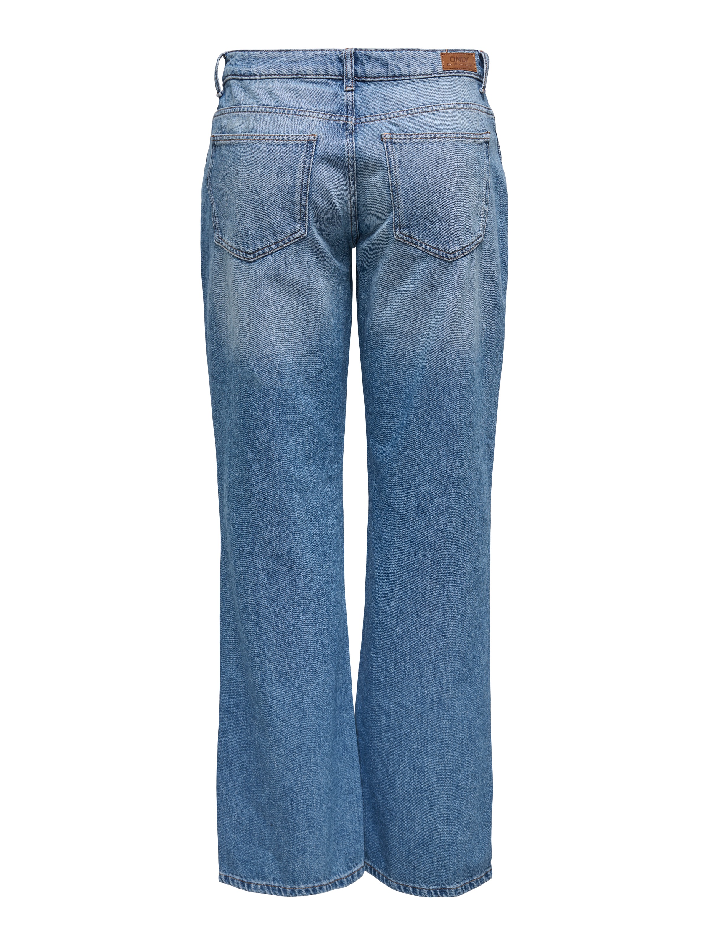 ONLY Low-rise-Jeans »ONLBRITNEY LOW STRAIGHT DNM AZG OS« Mittlere Waschung für einen gewaschenen und getragenen Denim-Look