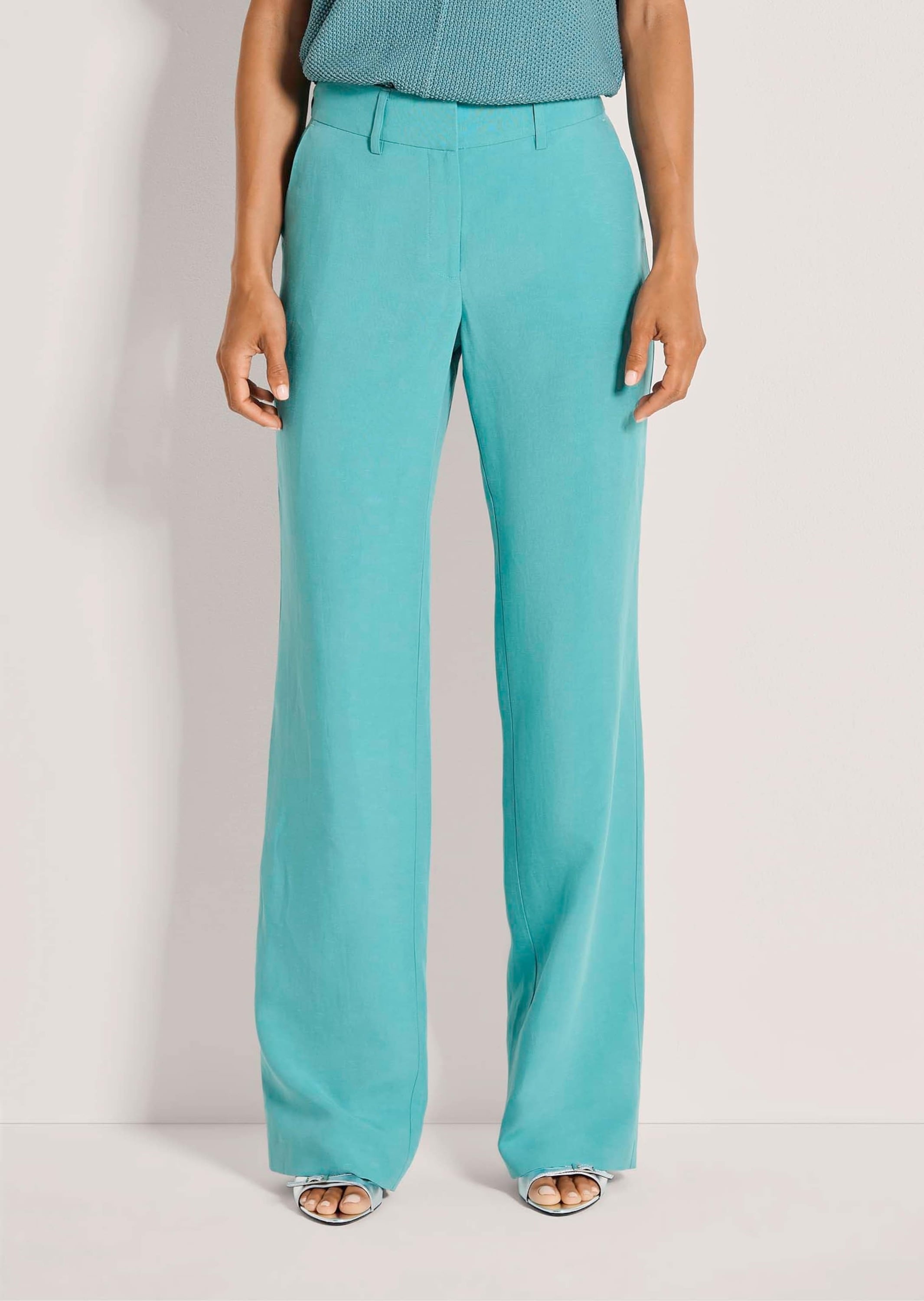 MADELEINE Stoffhose »Palazzohose Elegante Sommerhose mit weitem Bein«