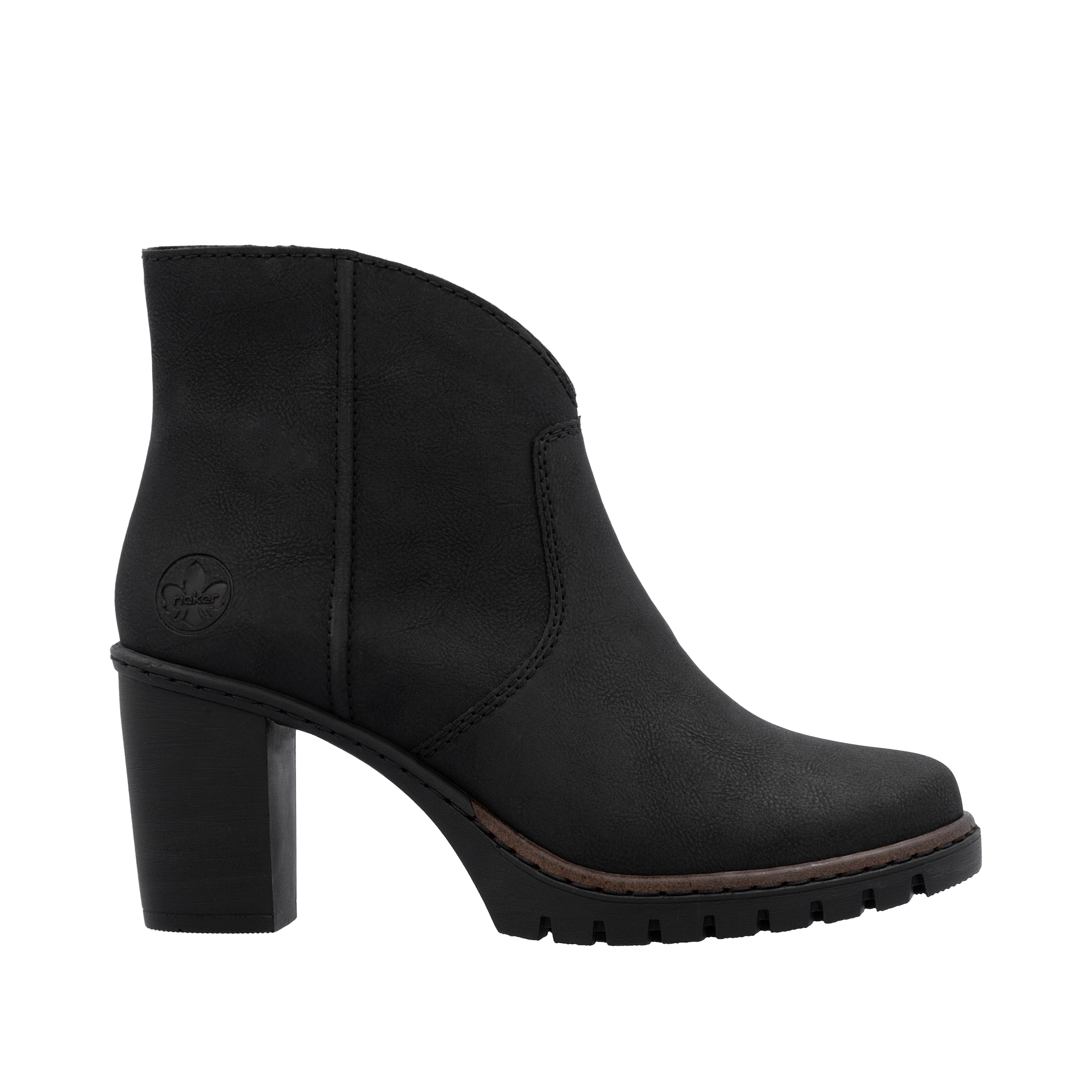 Rieker Ankleboots, Stiefelette, Plateauboots, Blockabsatz, in eleganter Optik