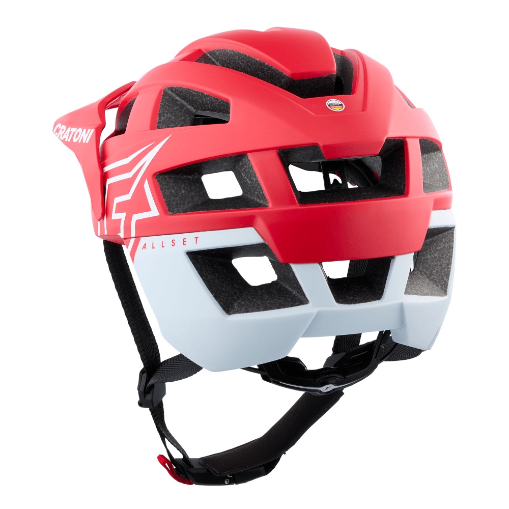 Fahrradhelm »MTB-Helm AllSet Pro rot/weiß matt«