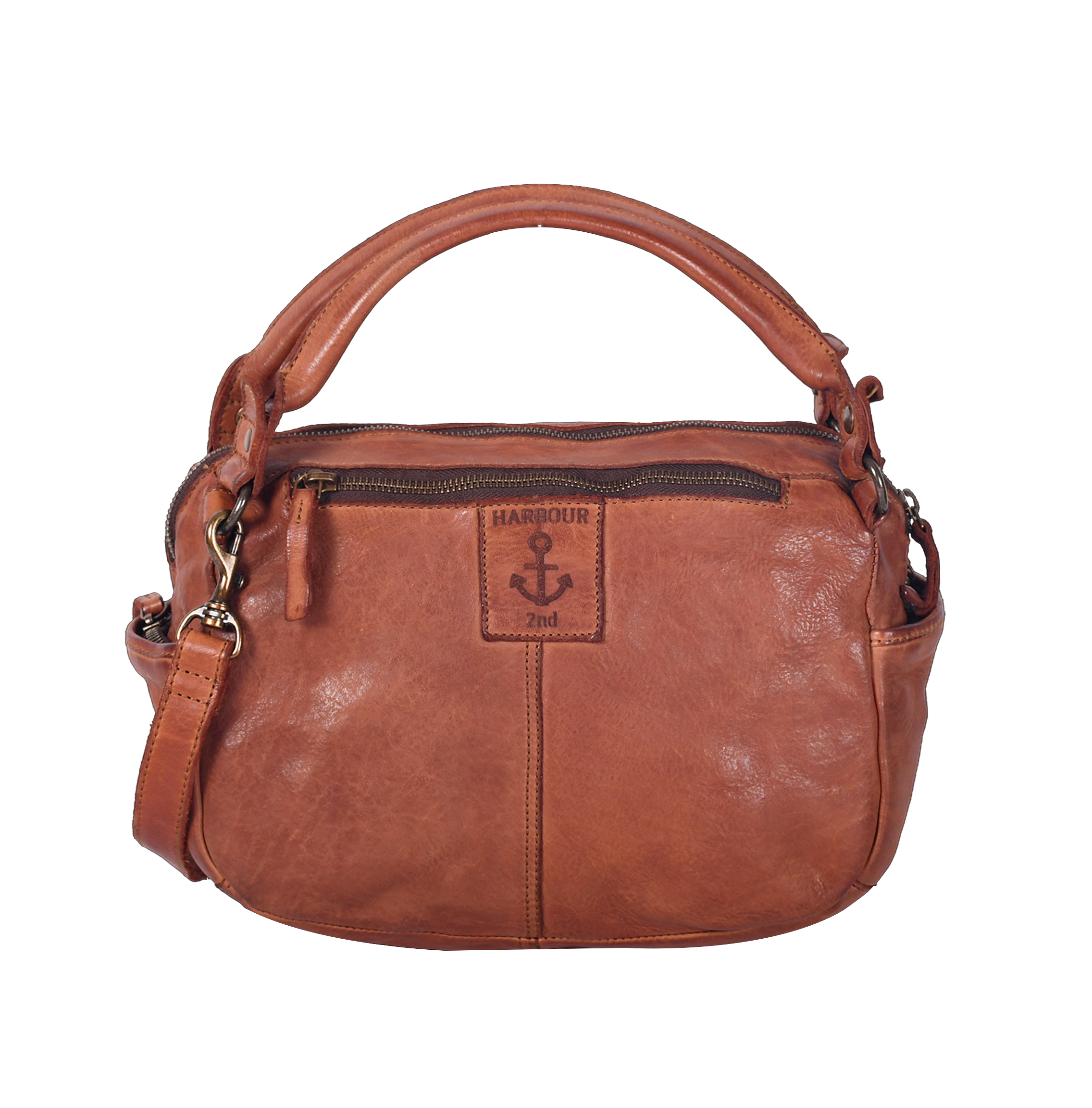 HARBOUR 2nd Handtasche »Saphira« Damen Umhängetasche, Schultertasche mit Anker-Logoprägung